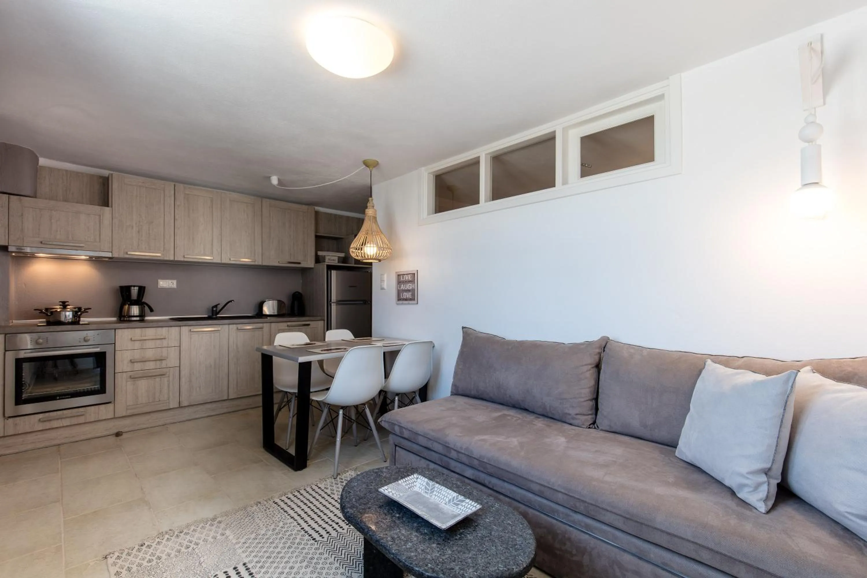 Kitchen or kitchenette in Apricot and Sea Luxury Villas