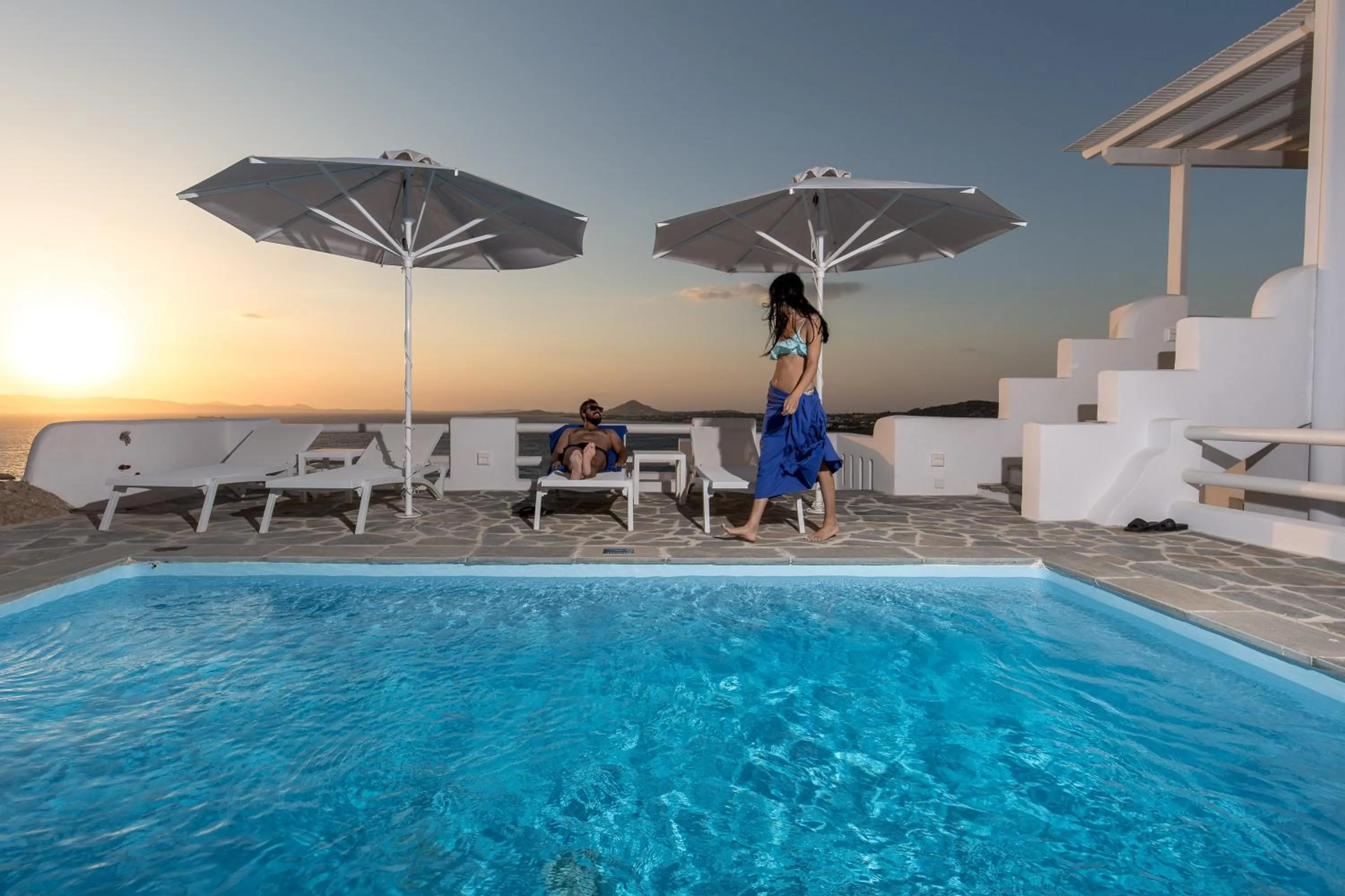 Swimming pool in Apricot and Sea Luxury Villas