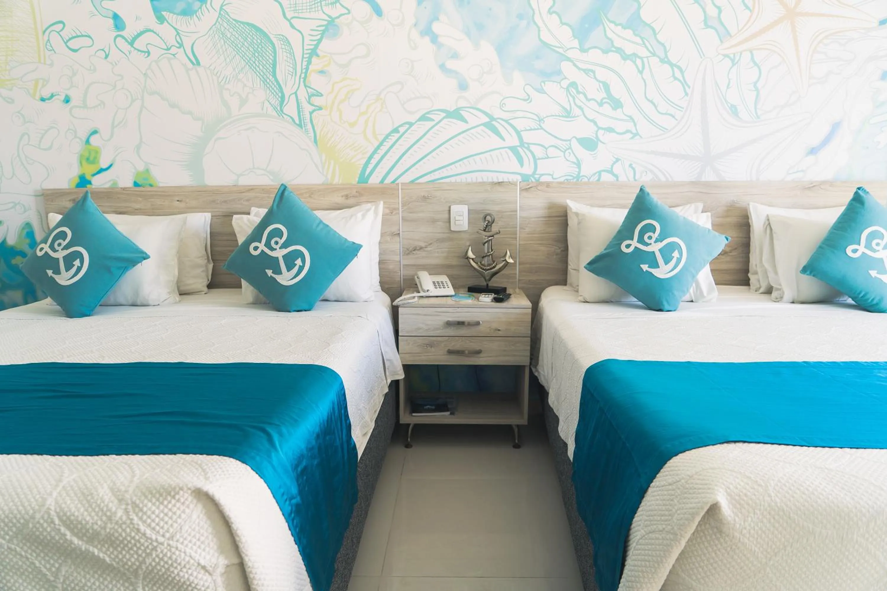 Bedroom, Bed in Sea Colors Hotel