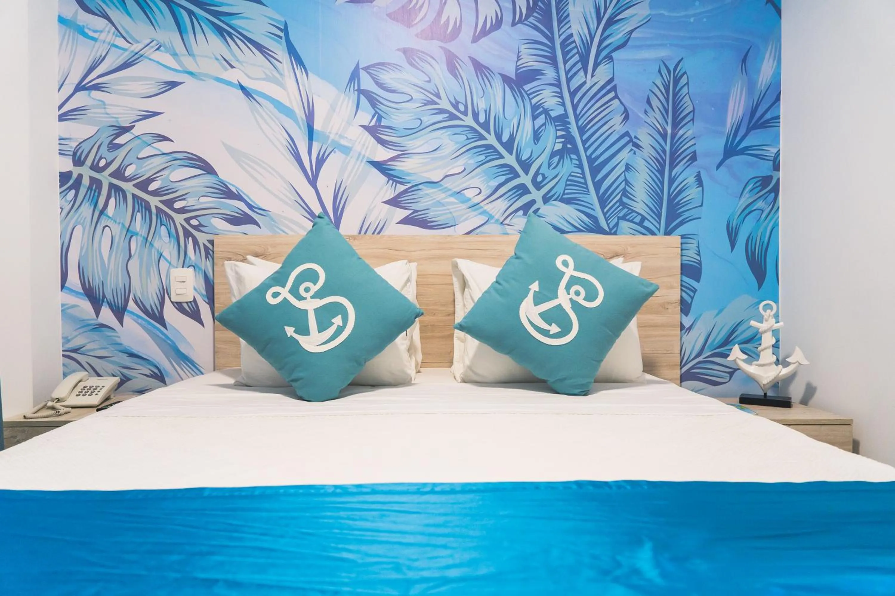 Bed in Sea Colors Hotel