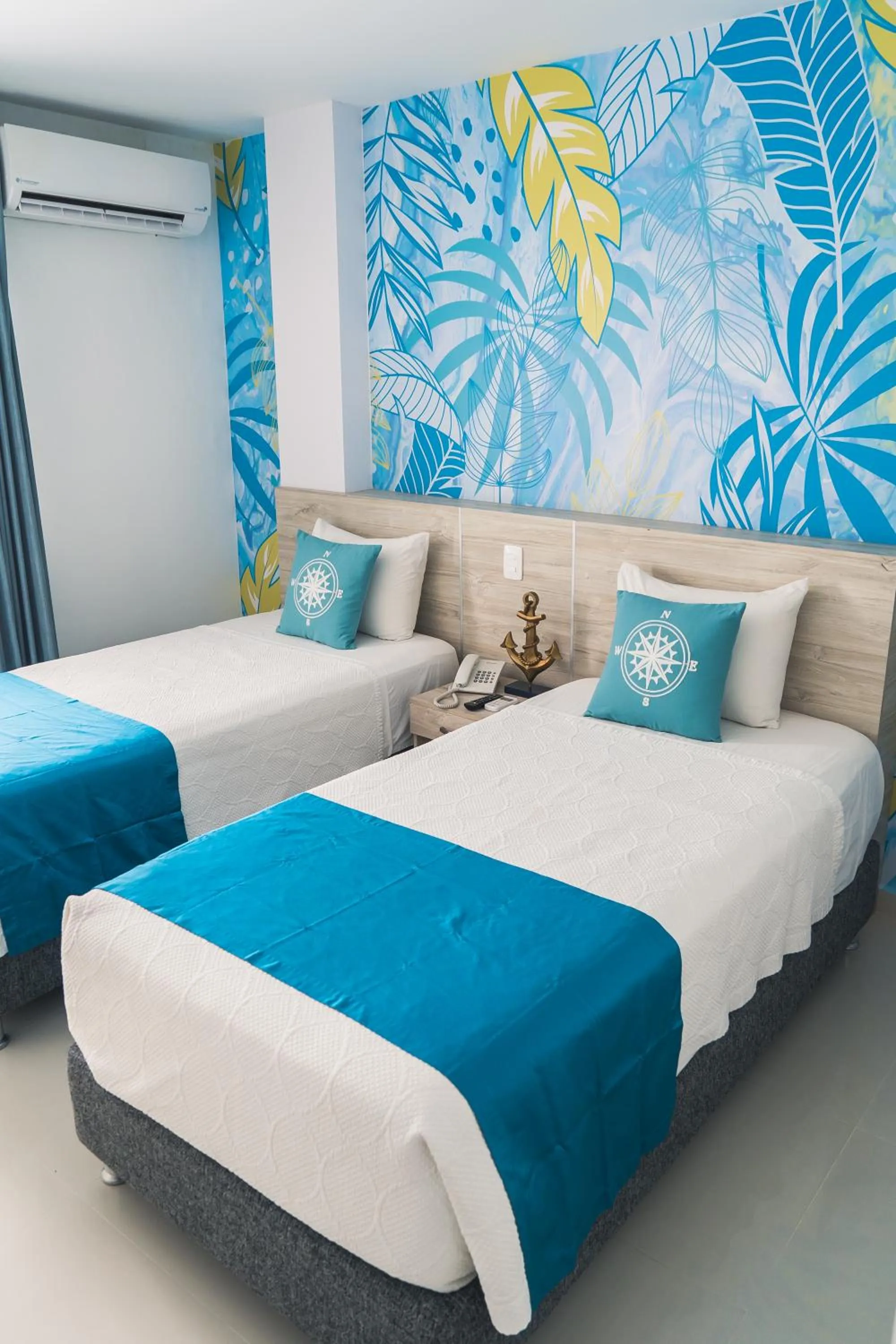 Bed in Sea Colors Hotel