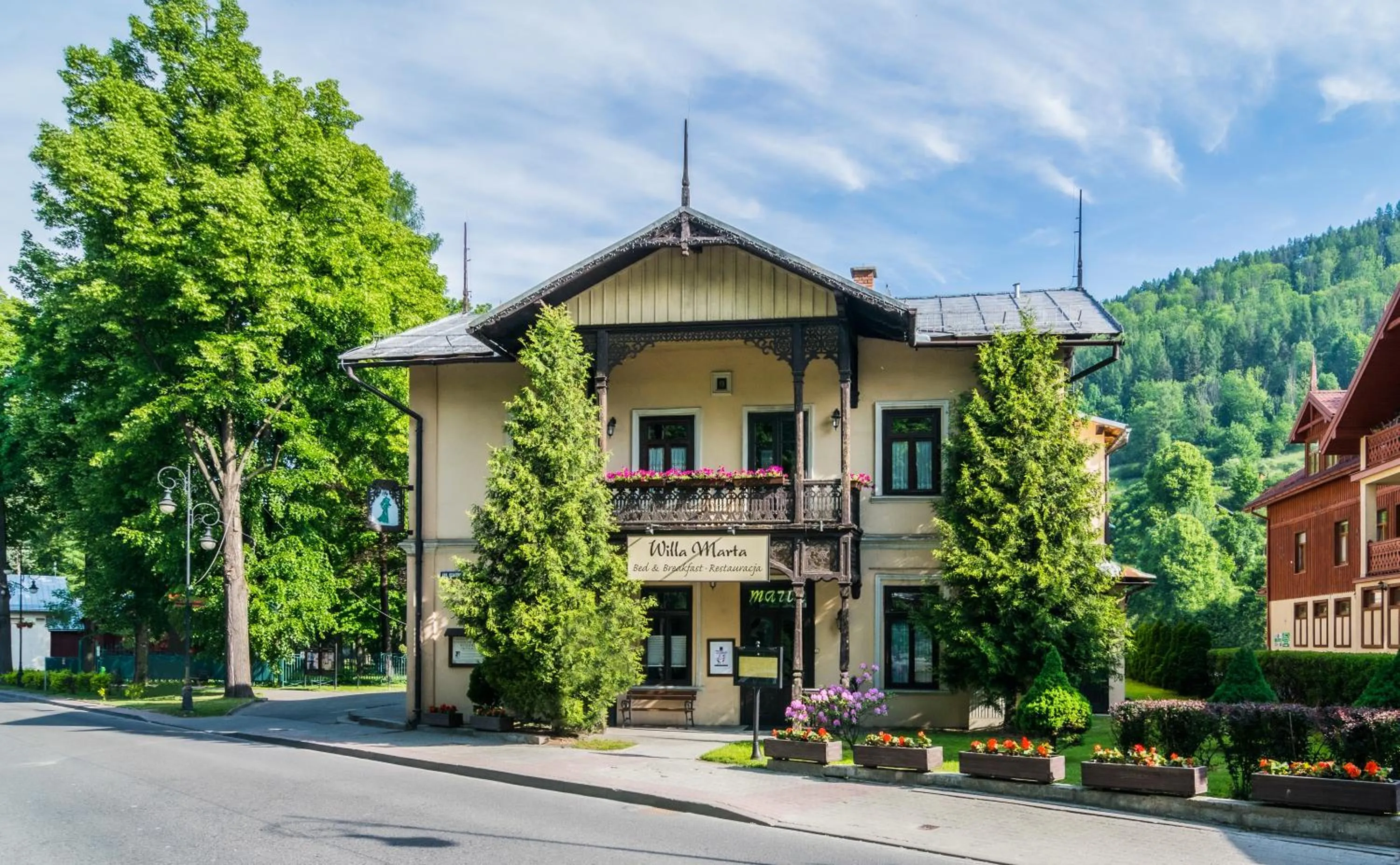 Facade/entrance in Willa Marta Szczawnica