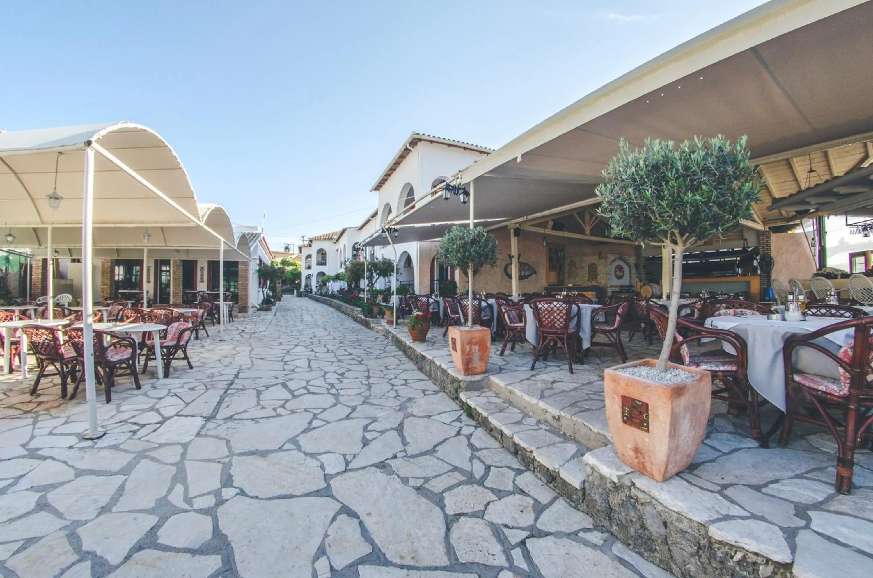 Facade/entrance in Iliada Beach Hotel