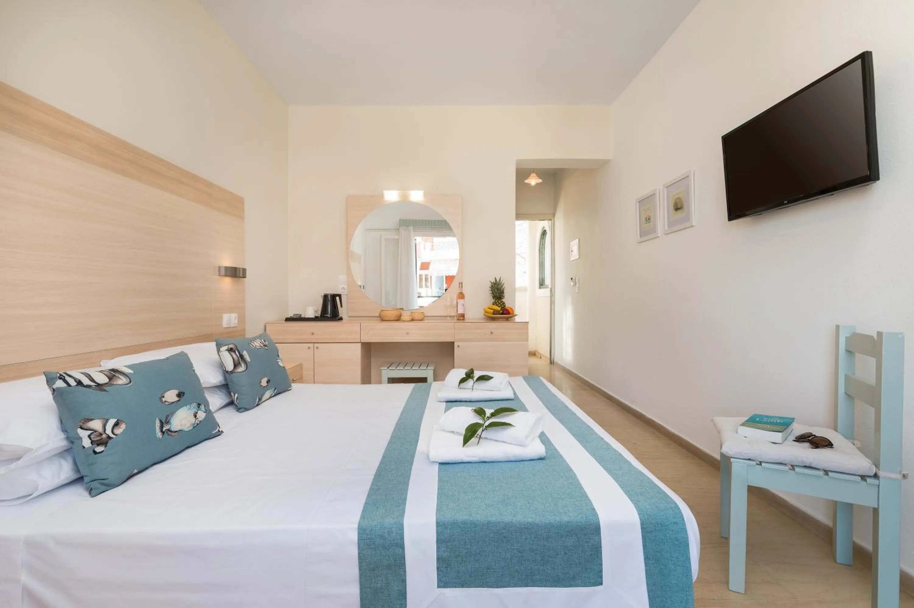 Photo of the whole room, Bed in Iliada Beach Hotel