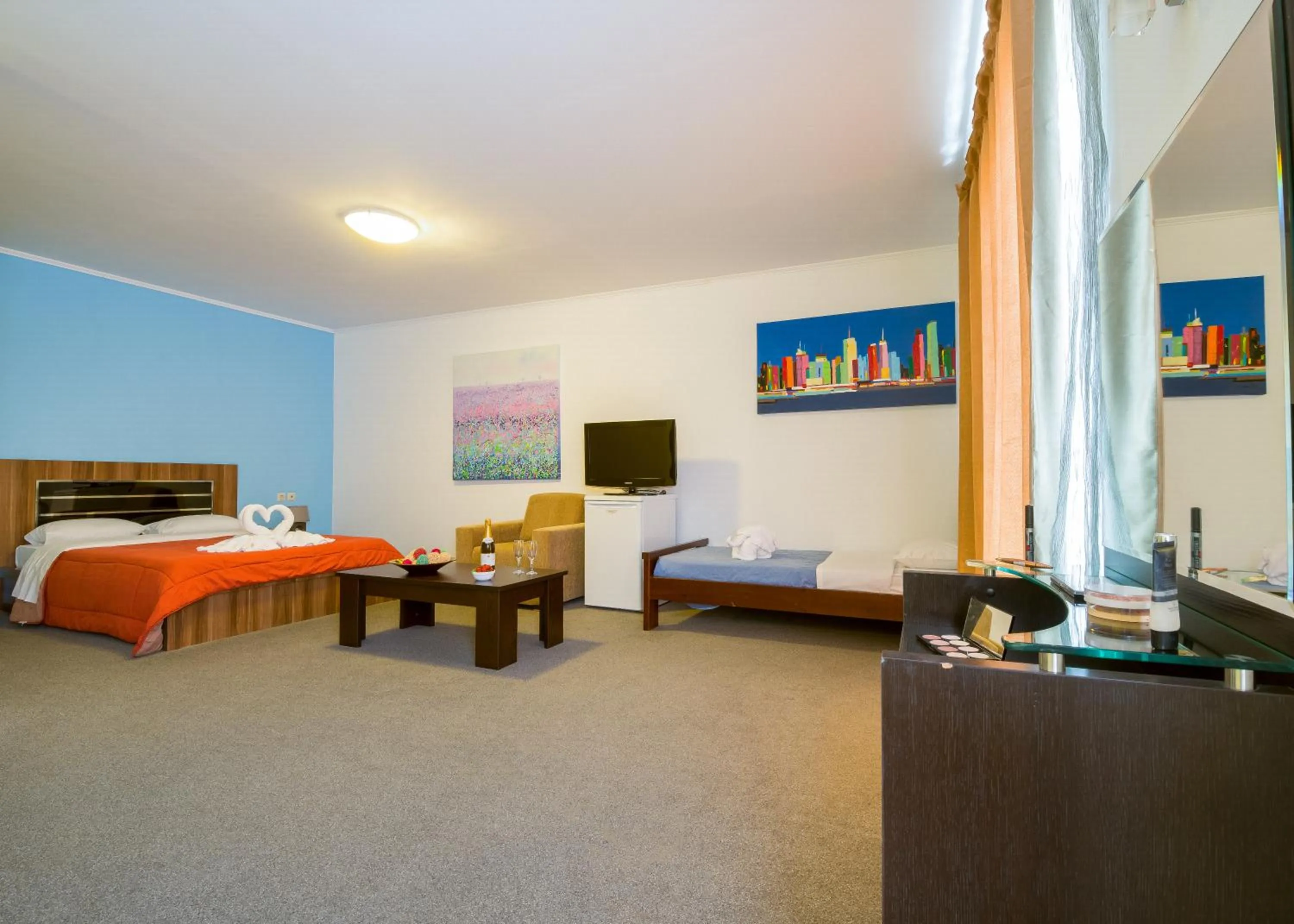 Bedroom, Bed in Paradice Hotel Luxury Suites-Near zorbas Beach-FREE Breakfast