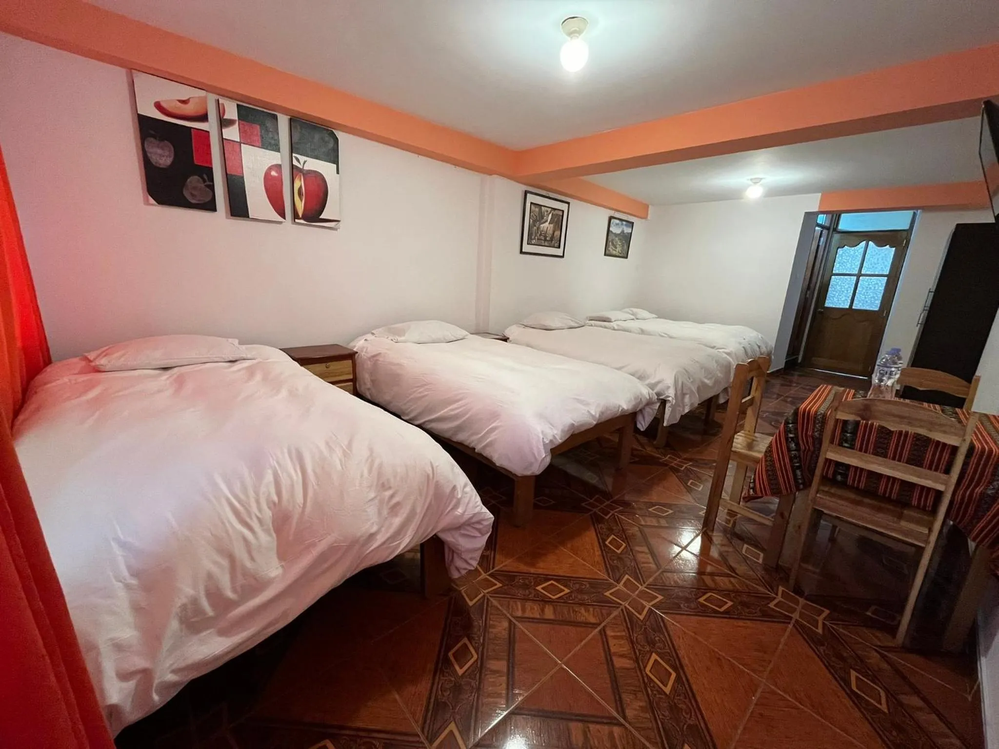 Bed in Hostal Apu Qhawarina