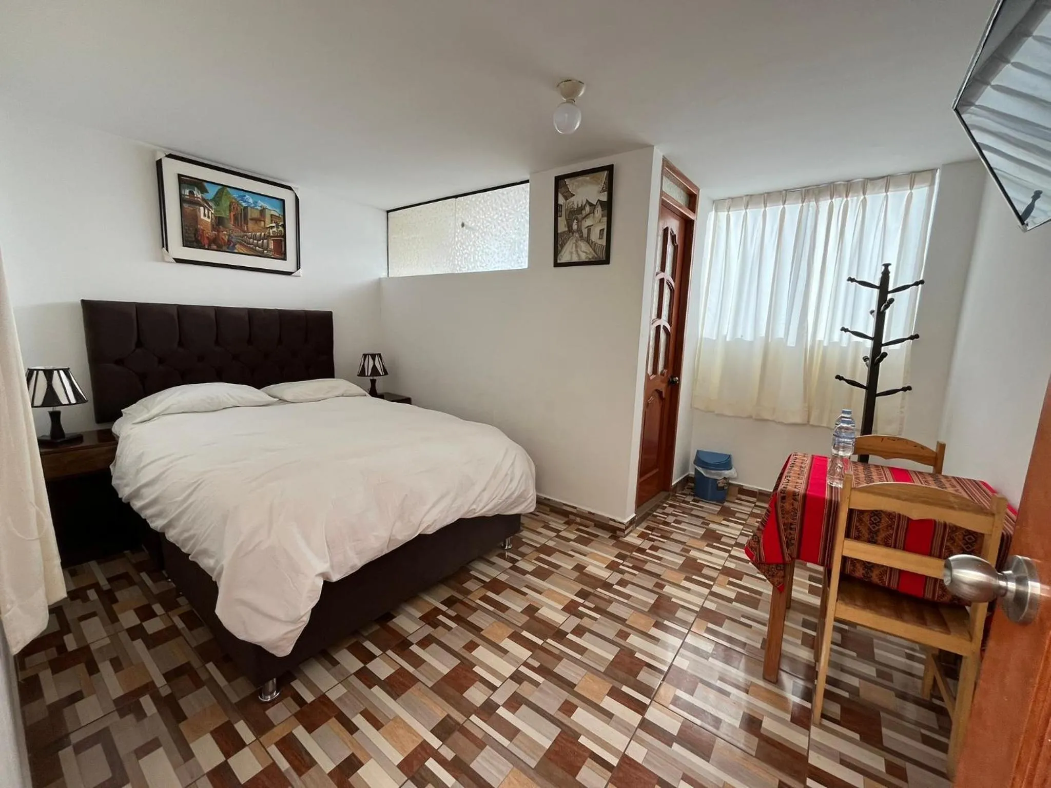 Bed in Hostal Apu Qhawarina