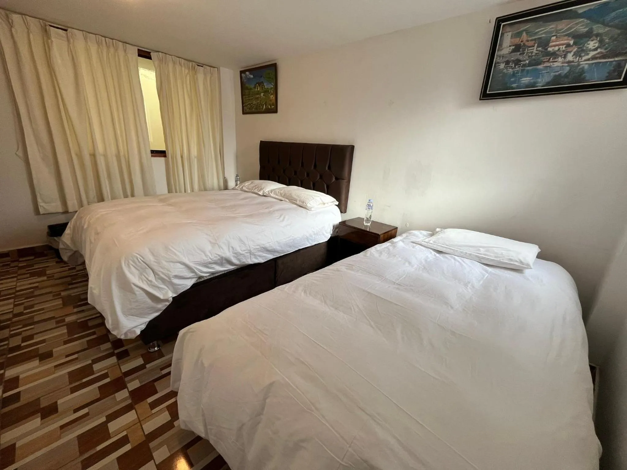 Bed in Hostal Apu Qhawarina