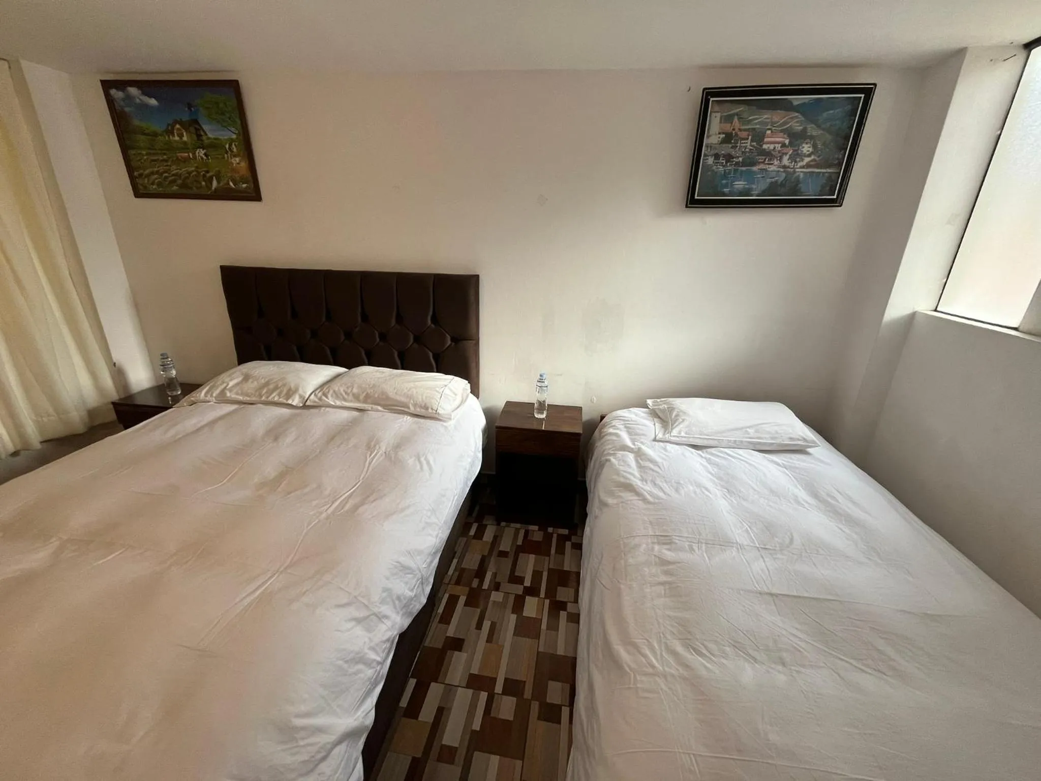 Bed in Hostal Apu Qhawarina
