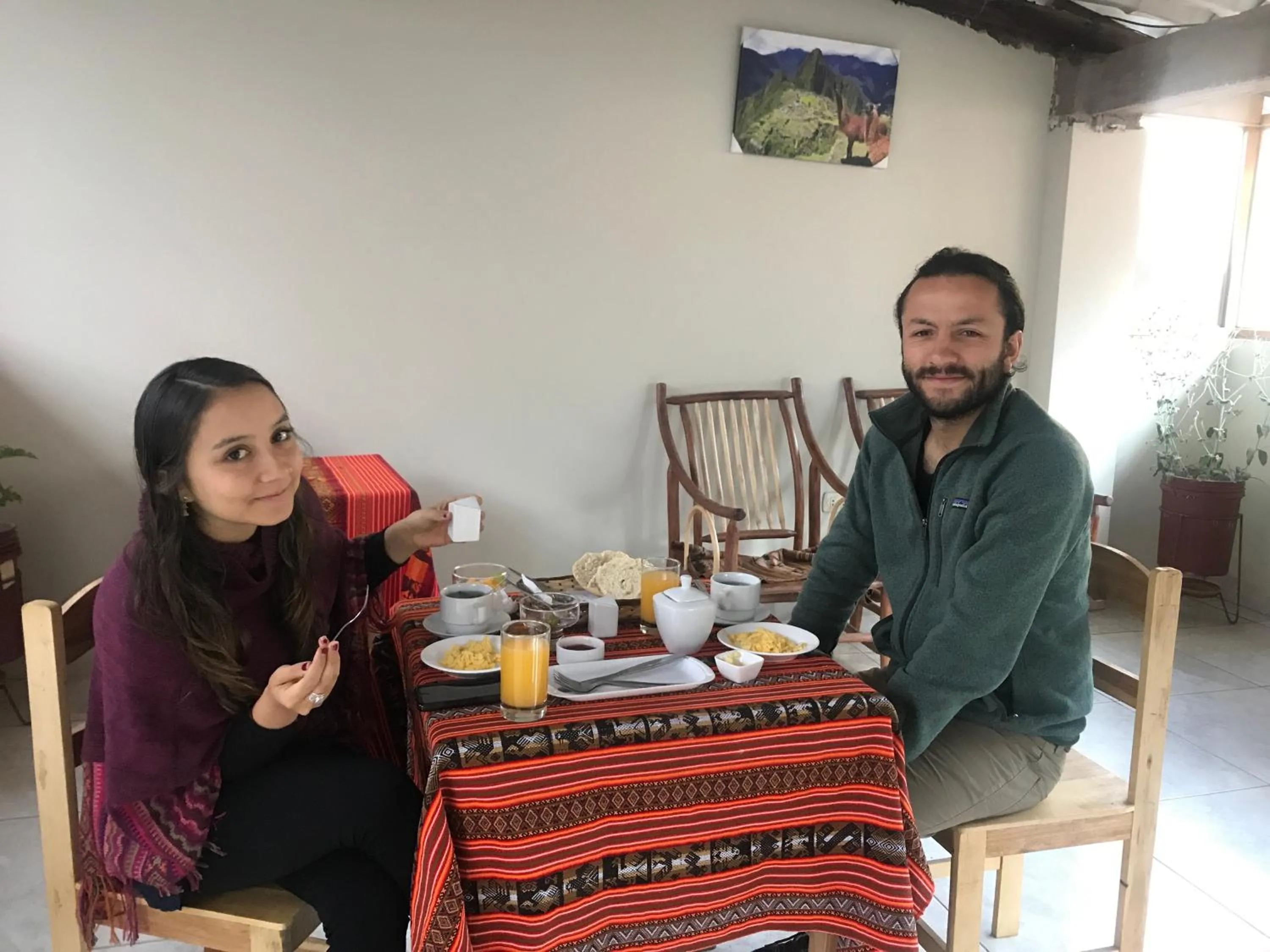 Guests in Hostal Apu Qhawarina