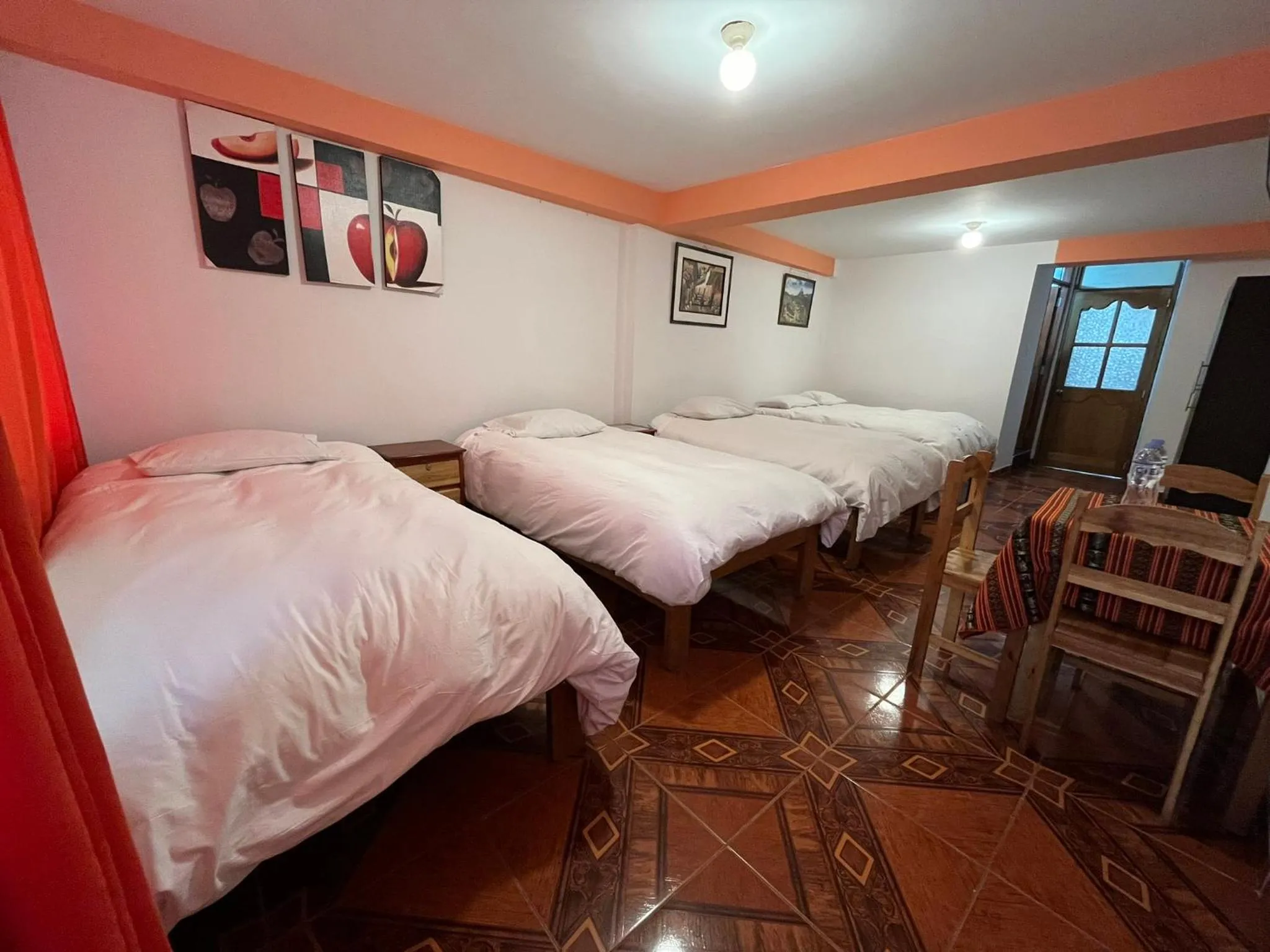 Bed in Hostal Apu Qhawarina