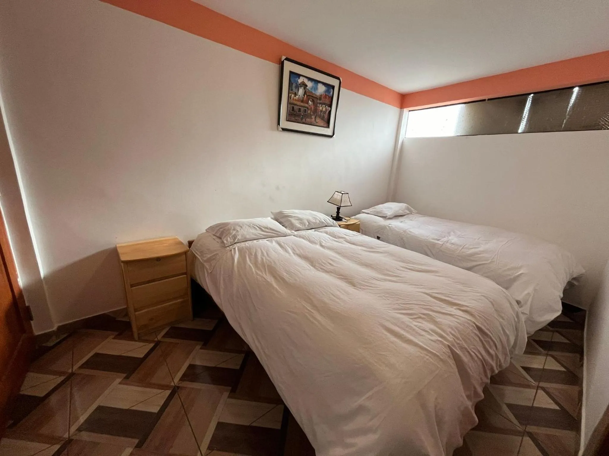 Bed in Hostal Apu Qhawarina