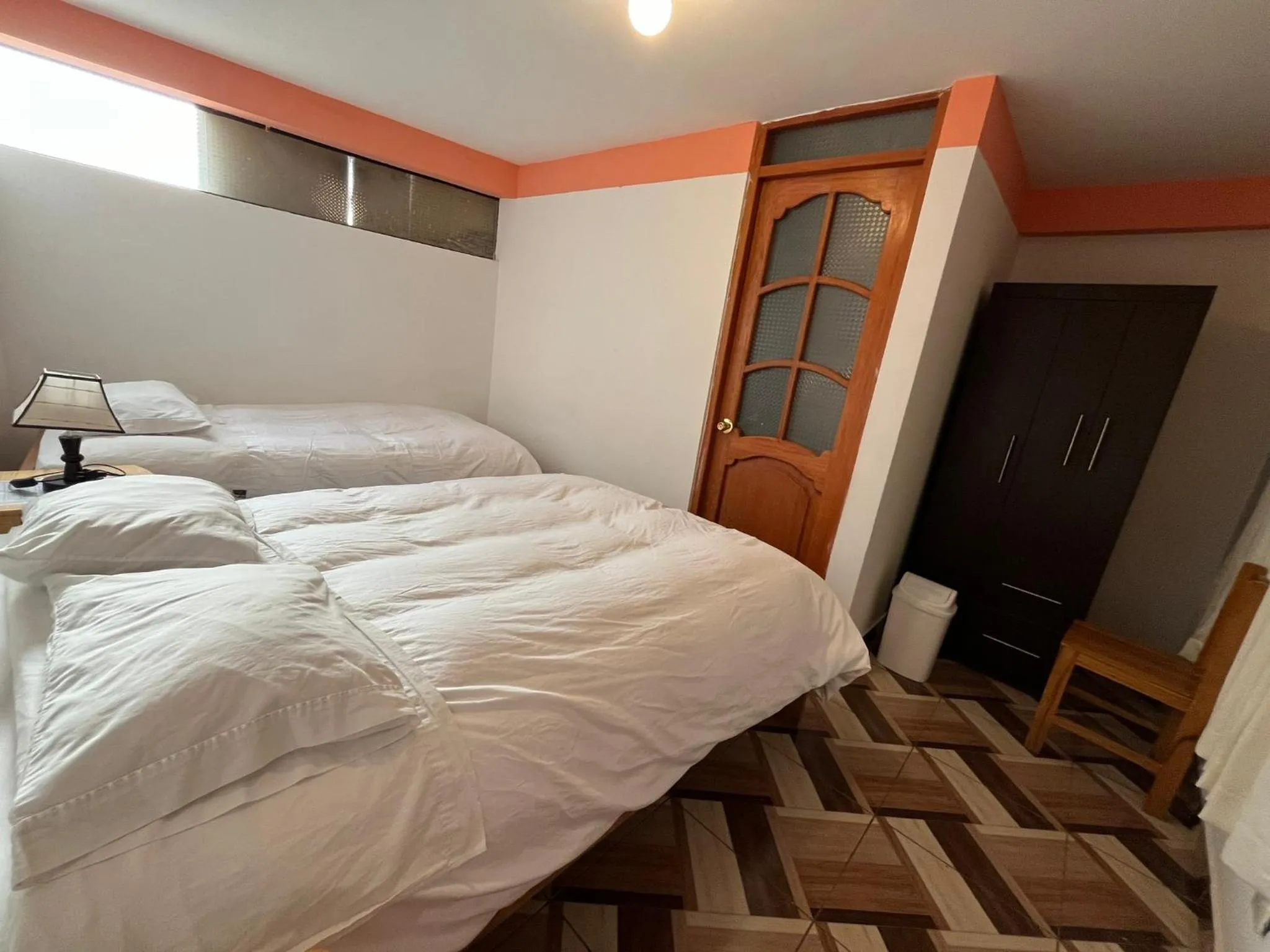 Bed in Hostal Apu Qhawarina