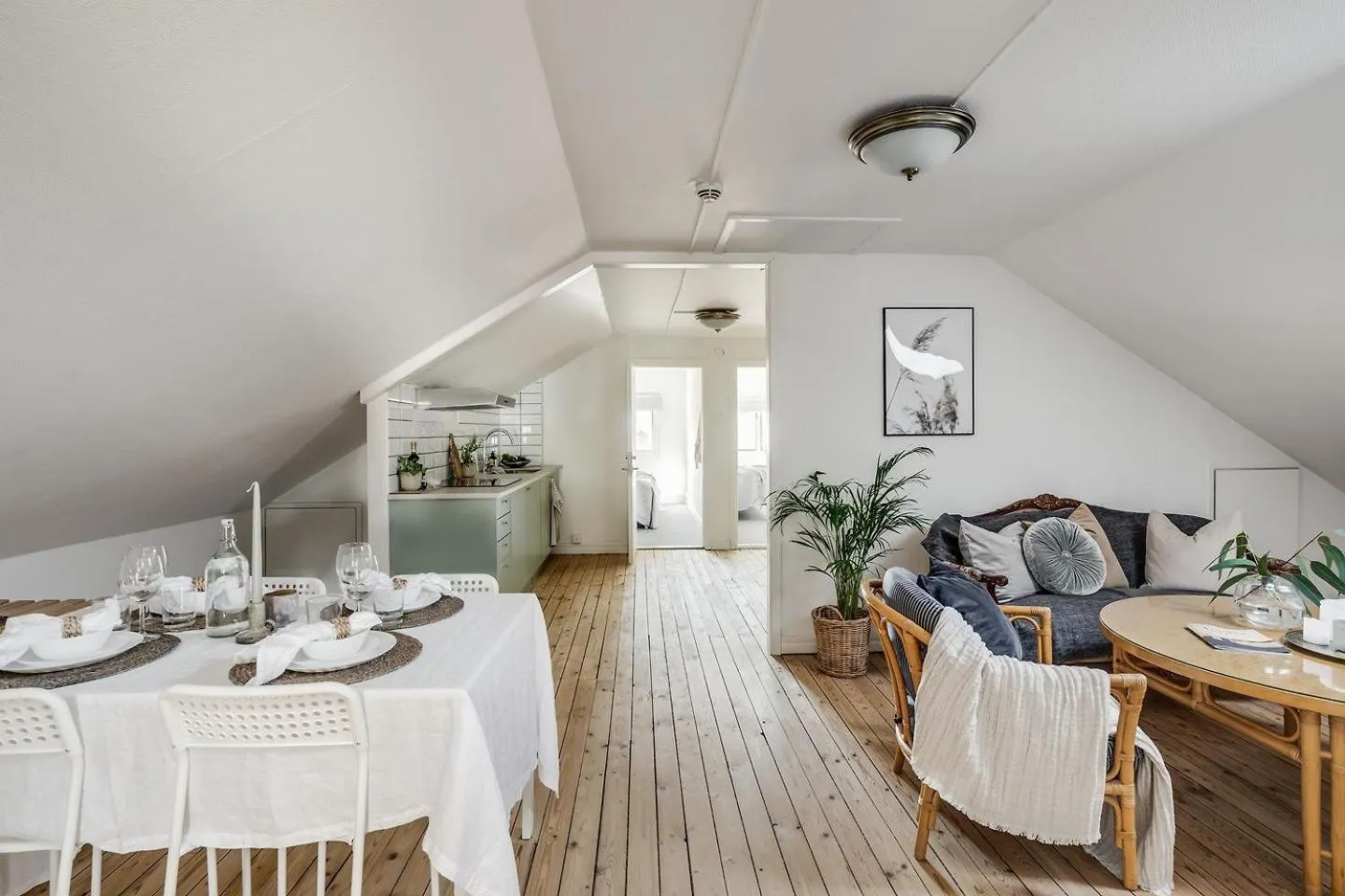 Kitchen or kitchenette in Pensionat Enehall