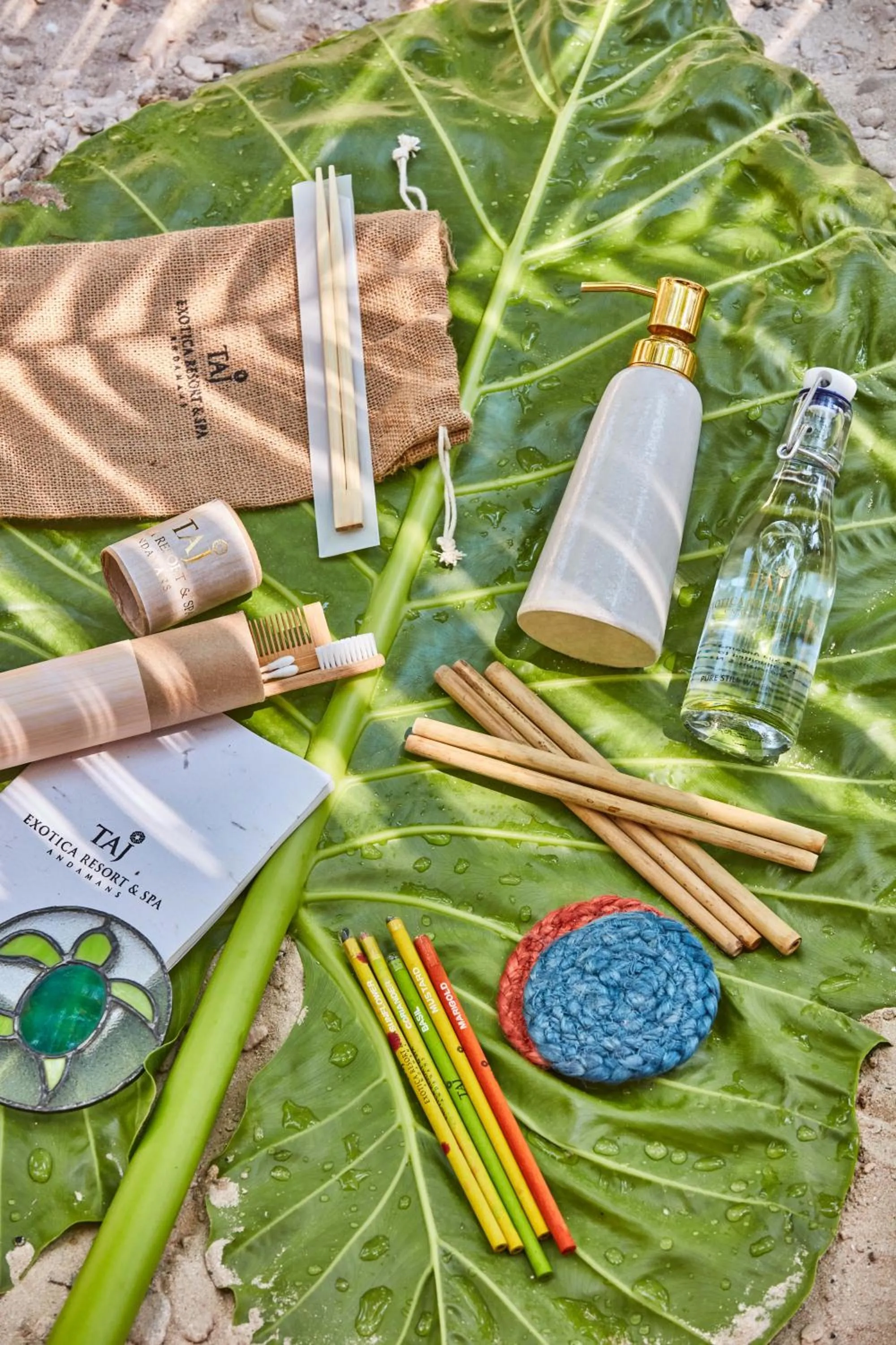 Decorative detail in Taj Exotica Resort & Spa, Andamans