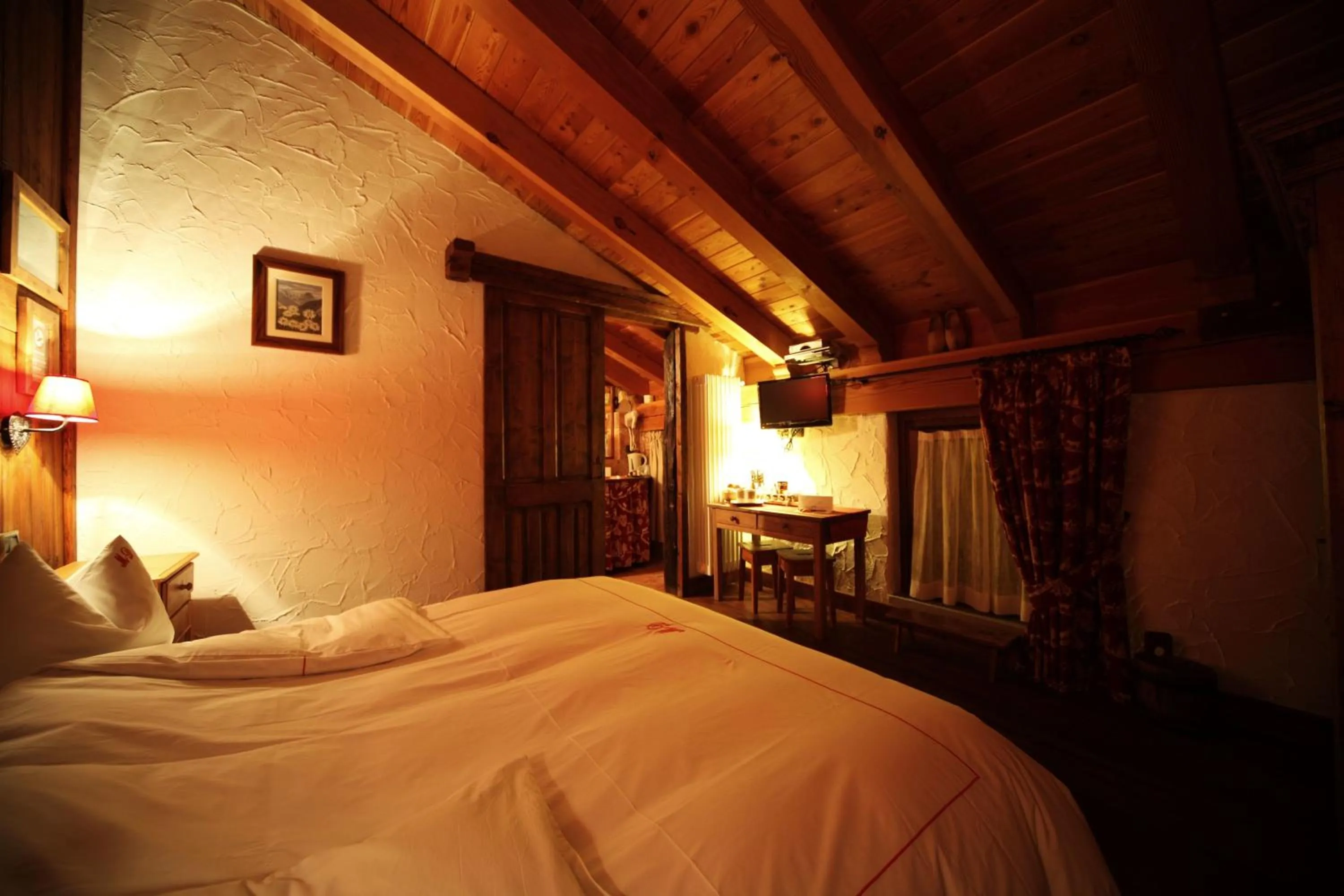 Bedroom in Eco Chalet Maison Dominique