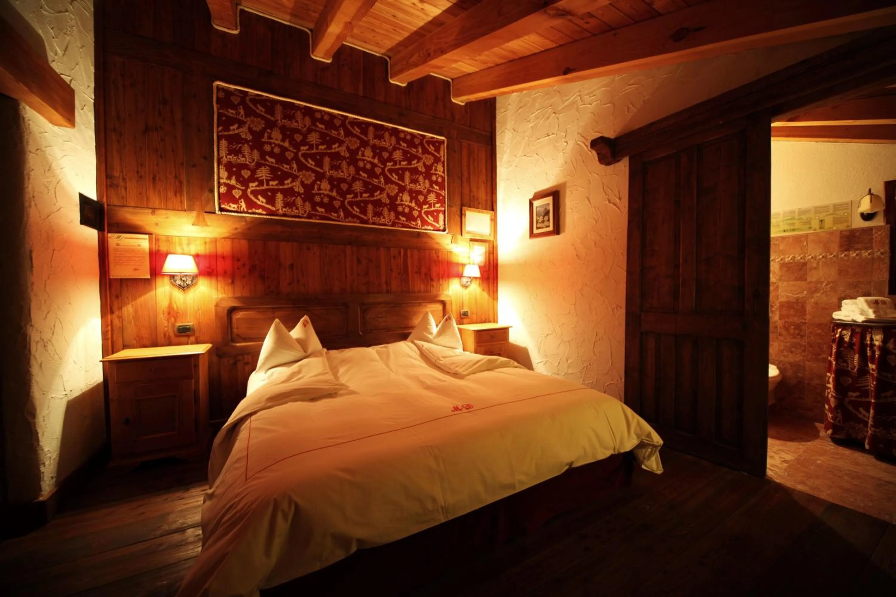 Bedroom in Eco Chalet Maison Dominique