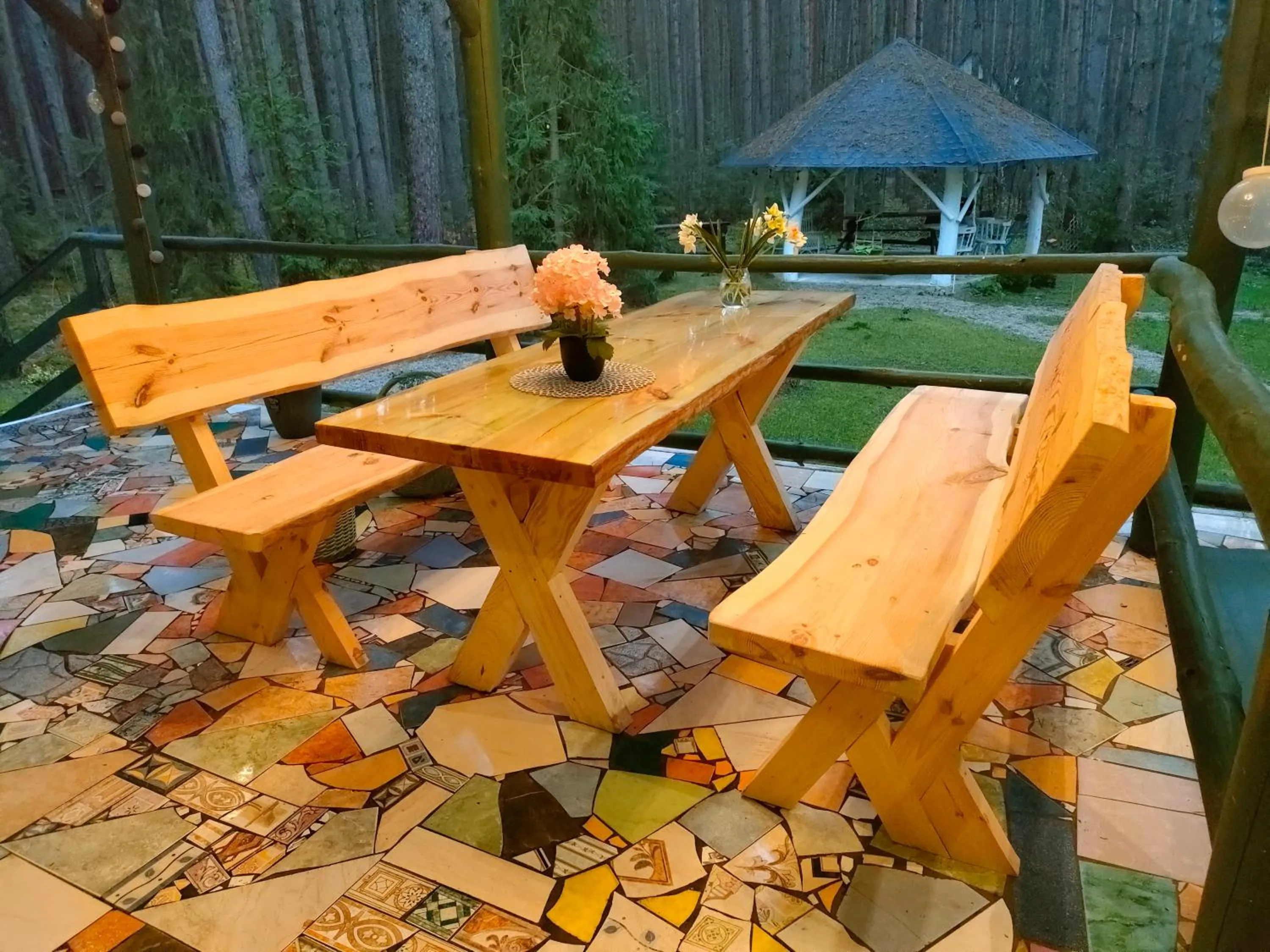 Balcony/Terrace in Zacisze Leśne nad Pilicą