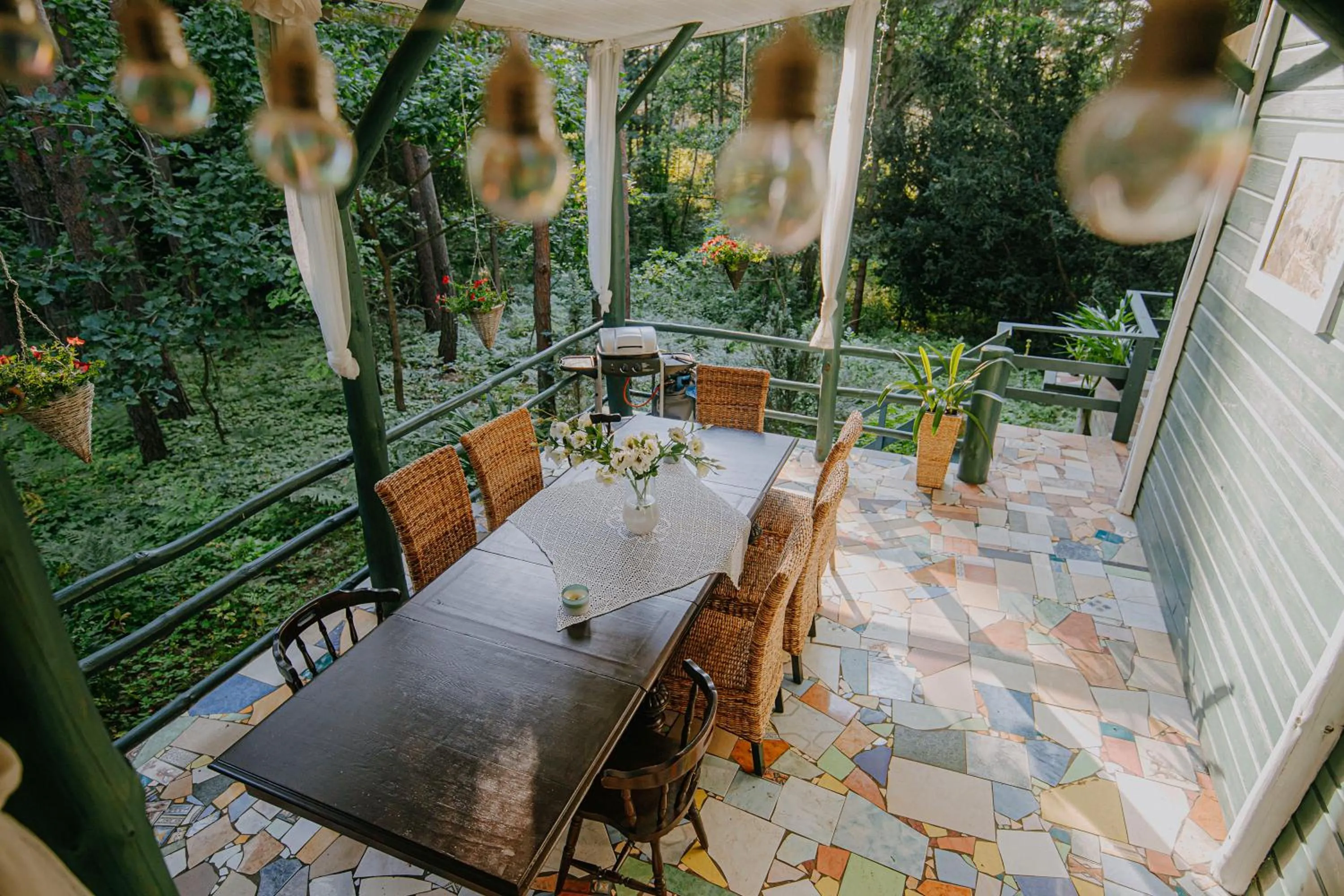 Balcony/Terrace in Zacisze Leśne nad Pilicą