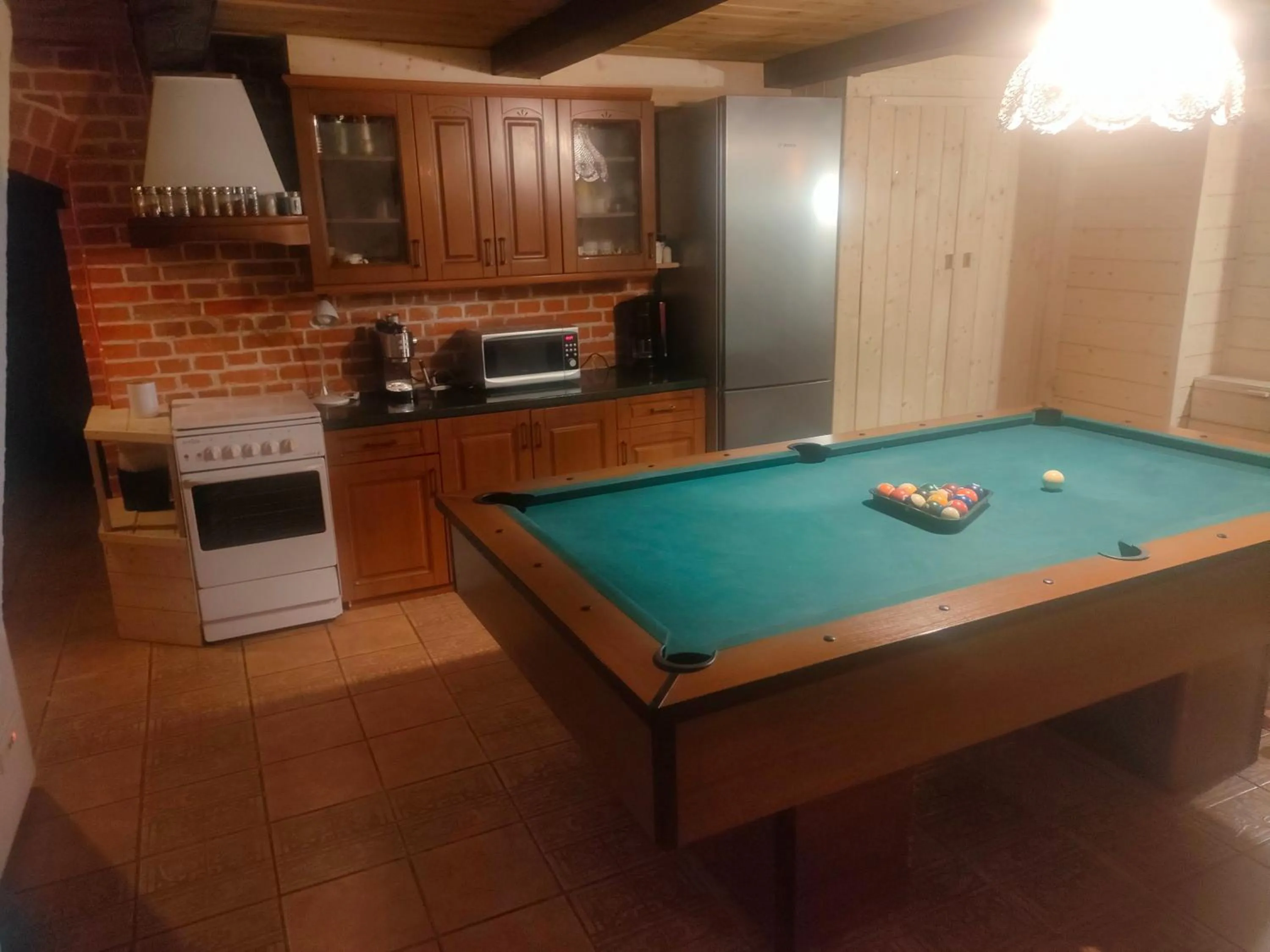 Kitchen or kitchenette in Zacisze Leśne nad Pilicą