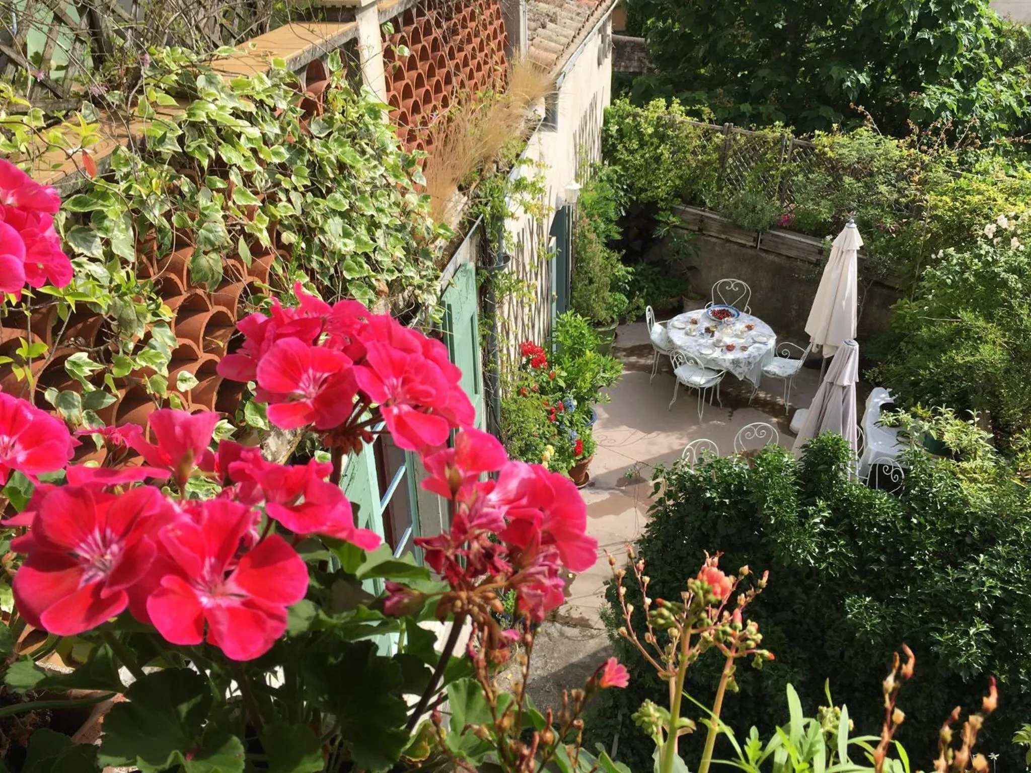Patio in Les Asphodèles Amélie