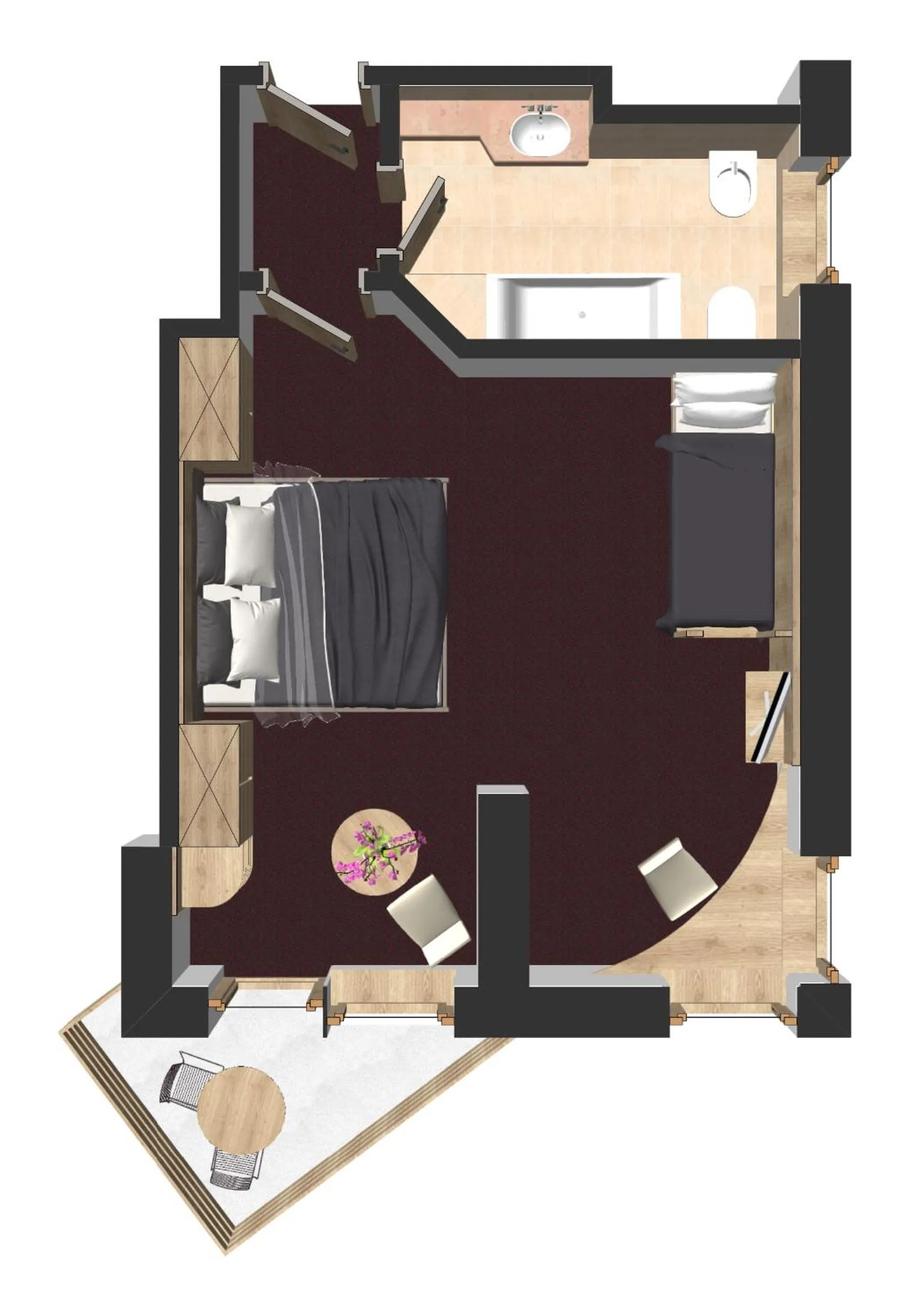 Photo of the whole room in Hotel Condor