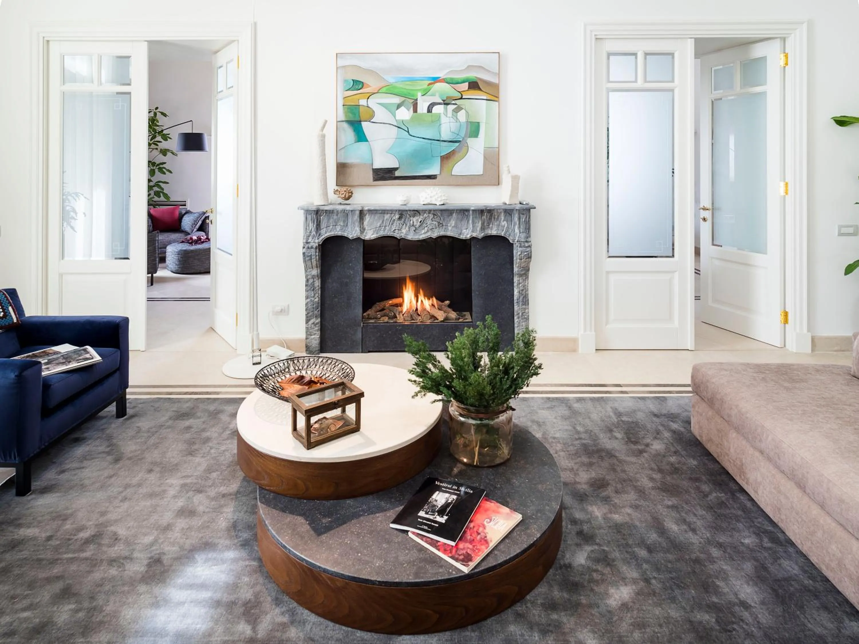 Communal lounge/ TV room in Relais San Giuliano