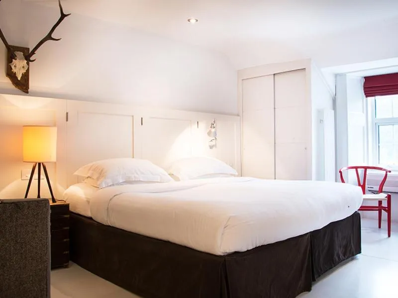 Bed in Monachyle Mhor Hotel