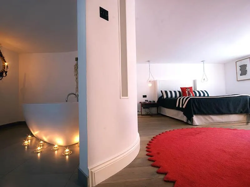 Bed in Monachyle Mhor Hotel