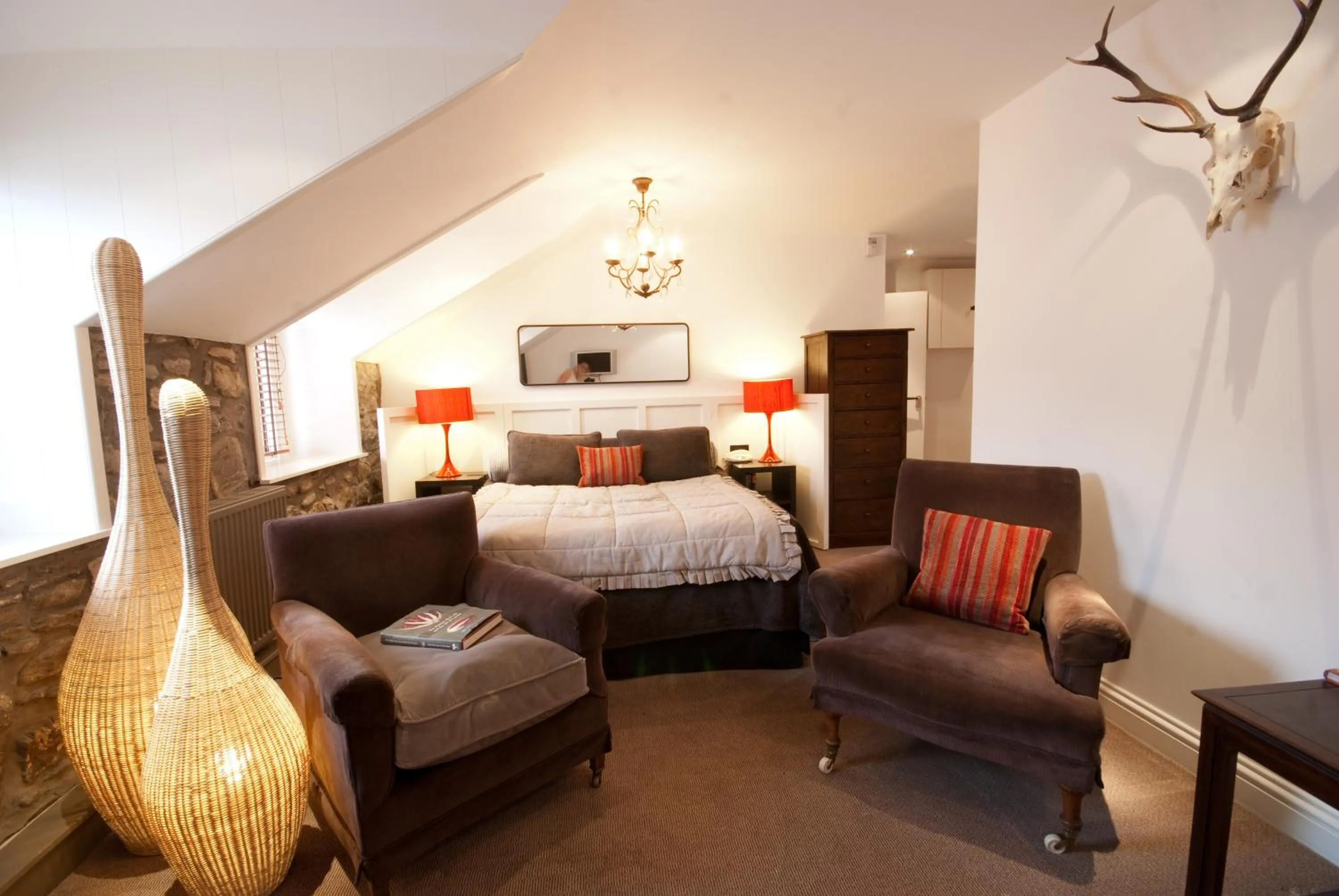 Photo of the whole room, Bed in Monachyle Mhor Hotel