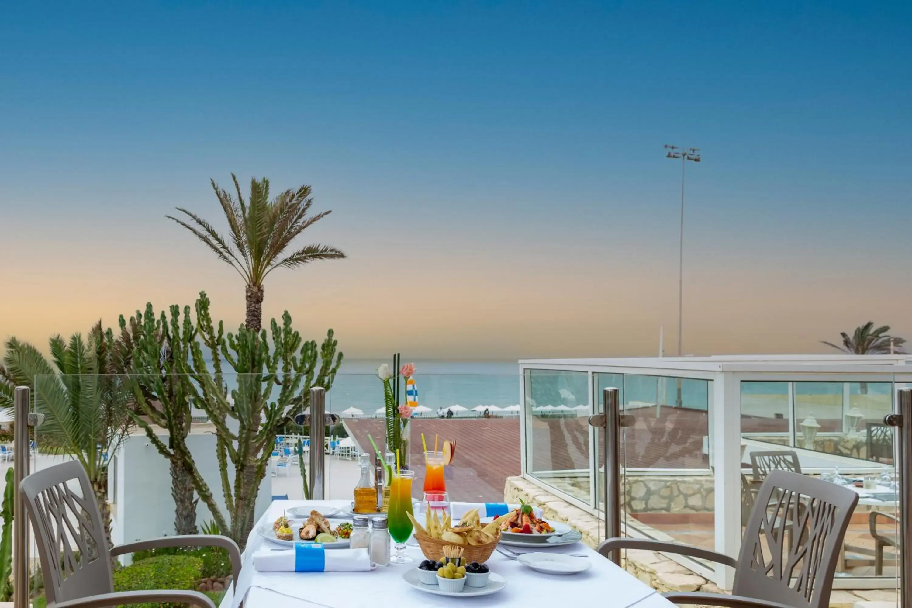 Food and drinks in Les Dunes D'Or Resort