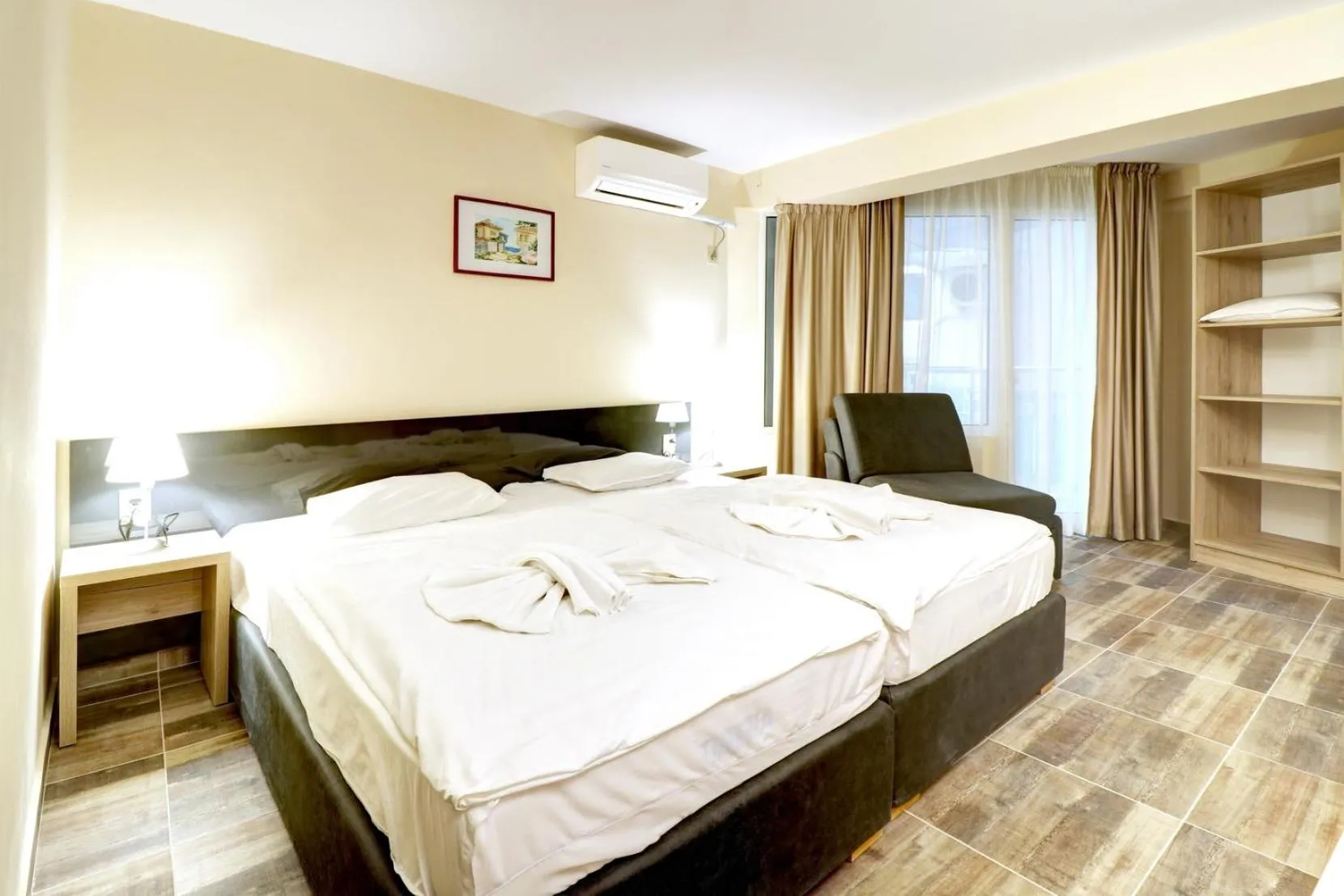 Bed in Family Hotel Jupiter