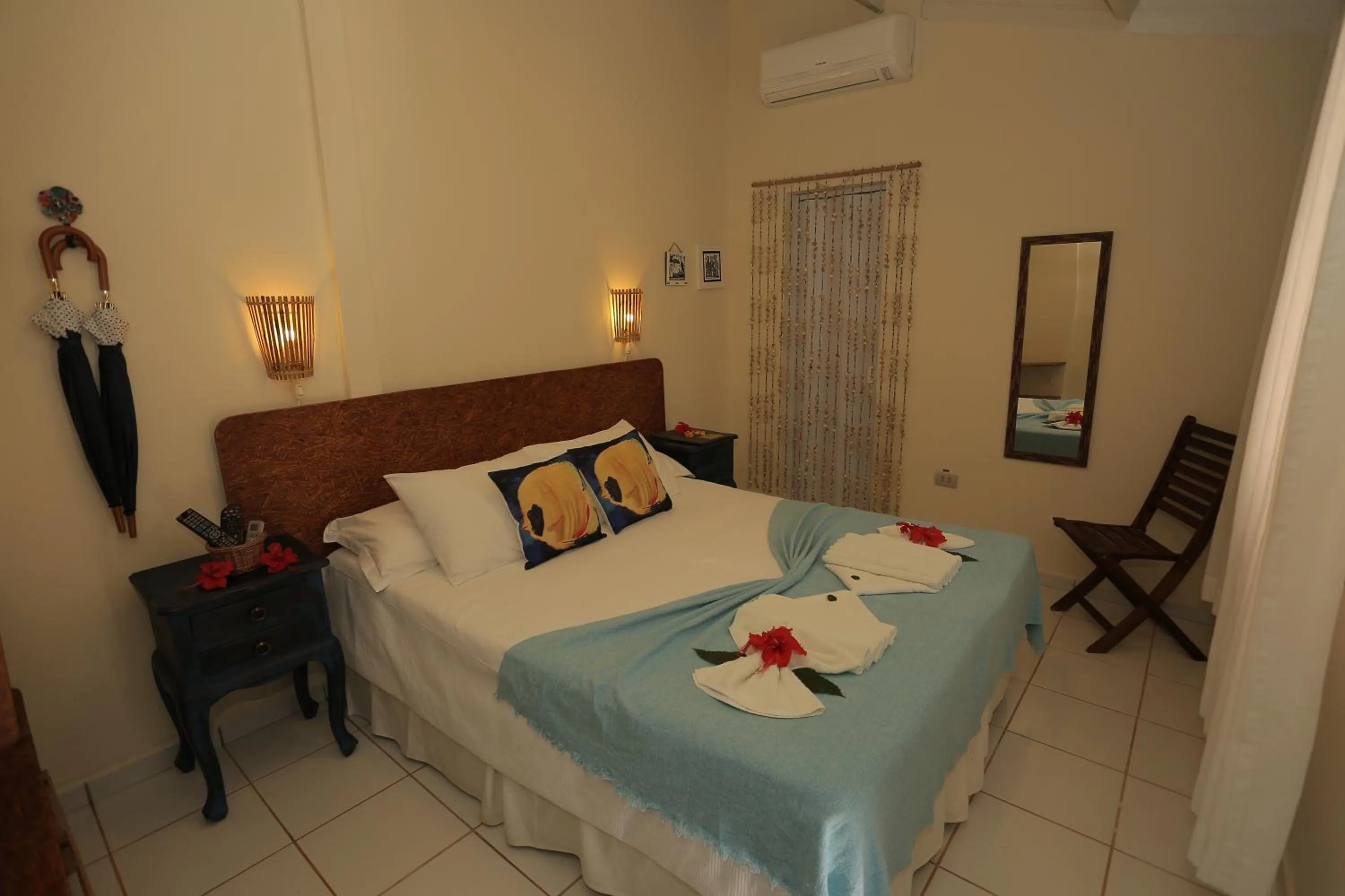 Bed in Pousada Ilha do Frade