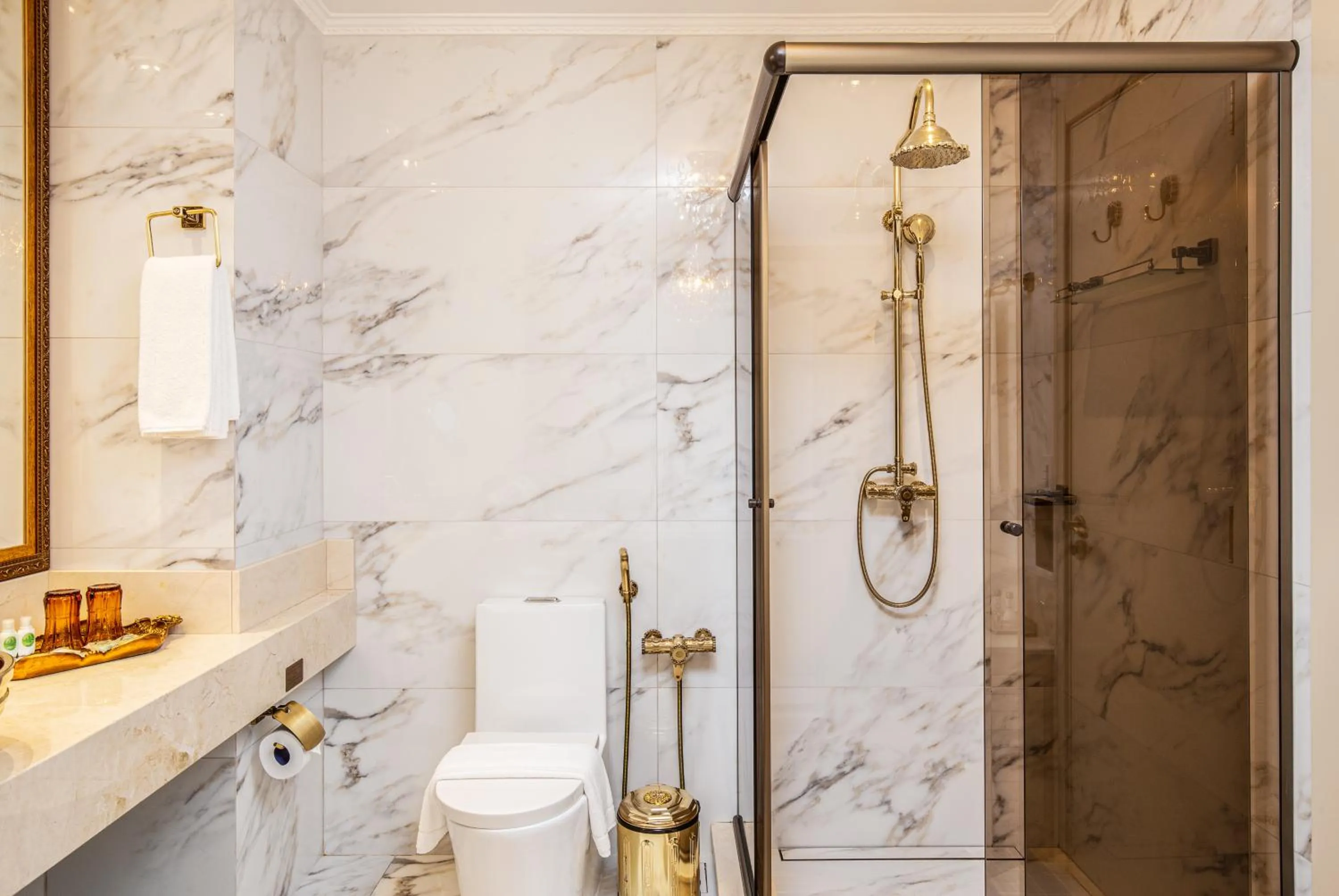 Shower in Hotel Colline de France