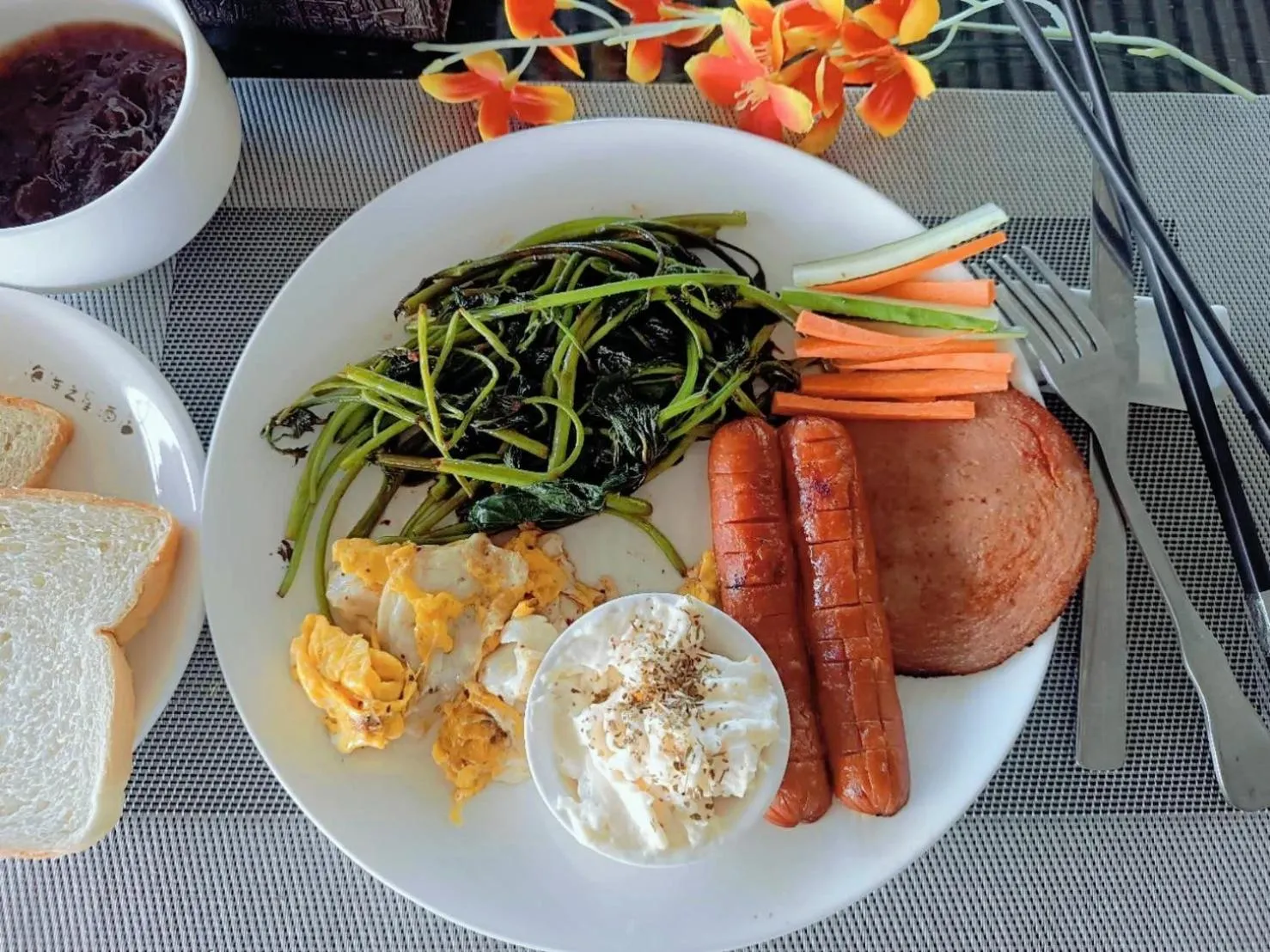 Breakfast in Ocean Star Hotel