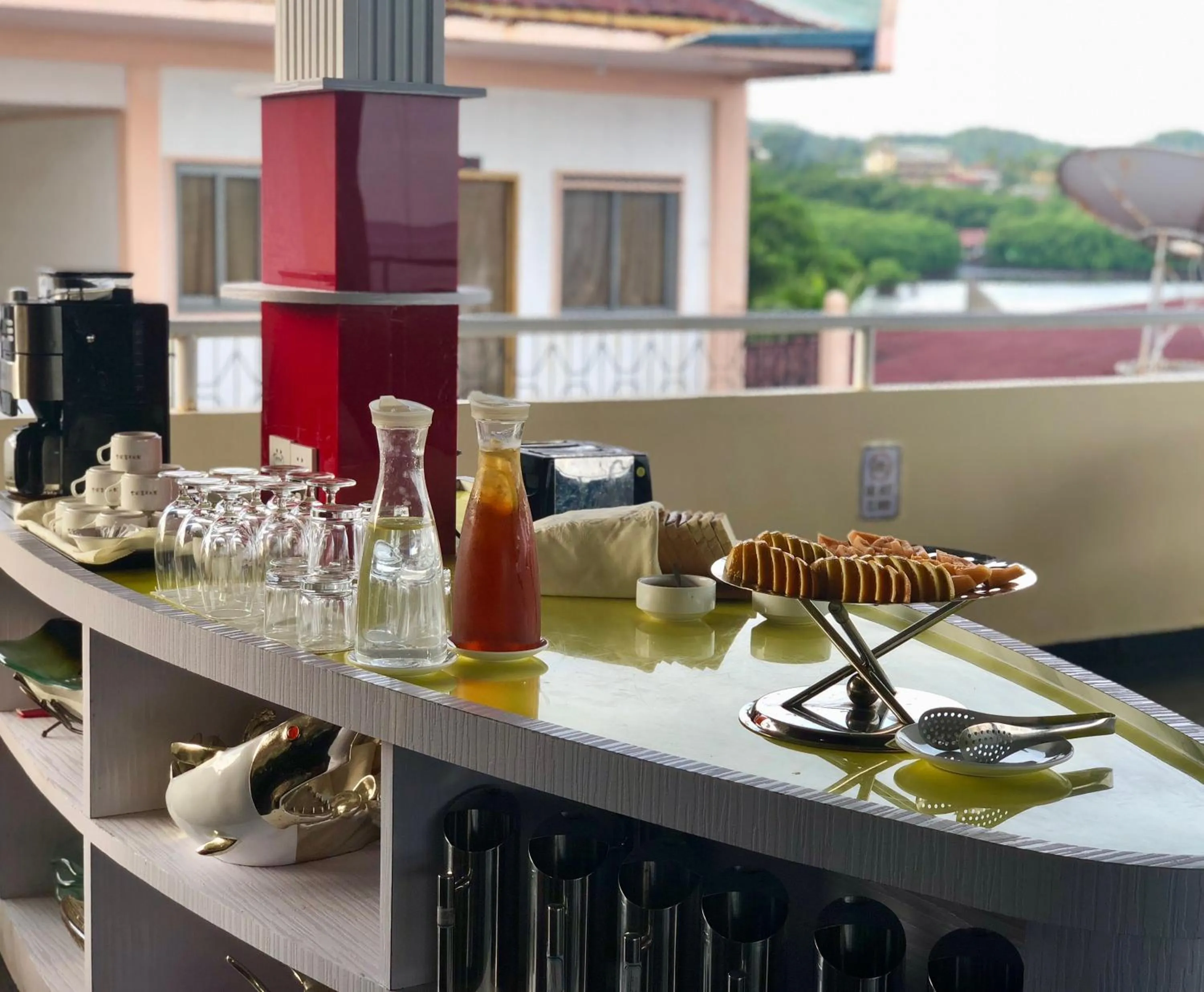 Buffet breakfast in Ocean Star Hotel