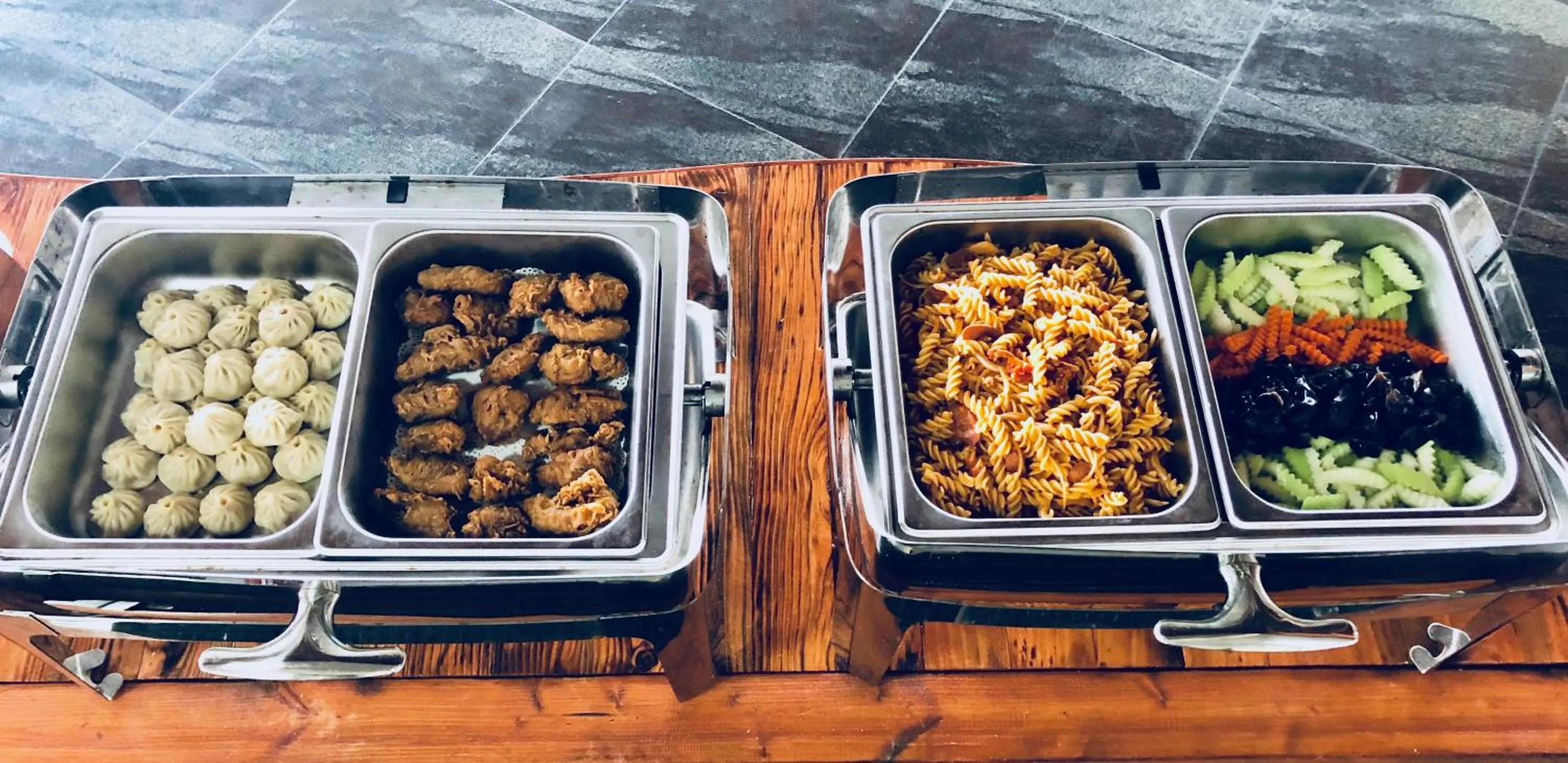 Buffet breakfast in Ocean Star Hotel