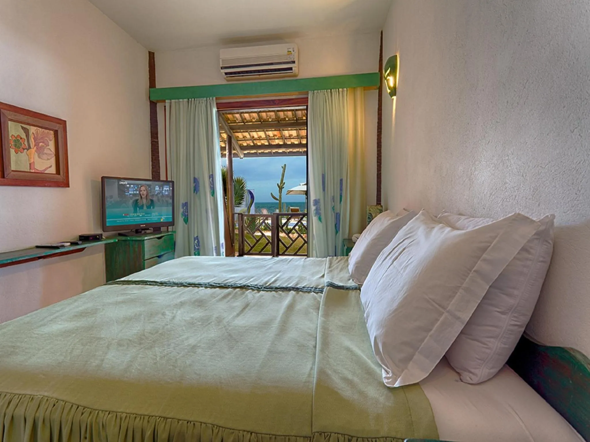 Balcony/Terrace, Bed in Bruno Marambaia Charme Hotel