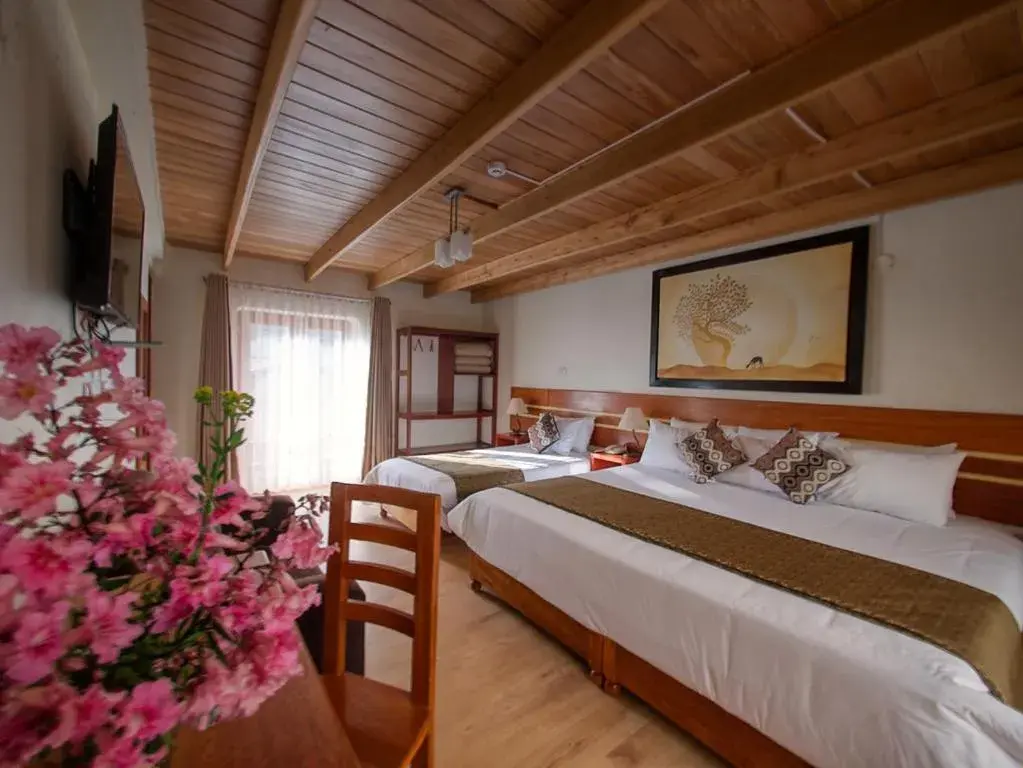 Deluxe Family Room with Balcony & Mountain View in Sol Ollantay Boutique Hotel Deluxe Family Room with Balcony & Mountain View in Sol Ollantay Boutique Hotel