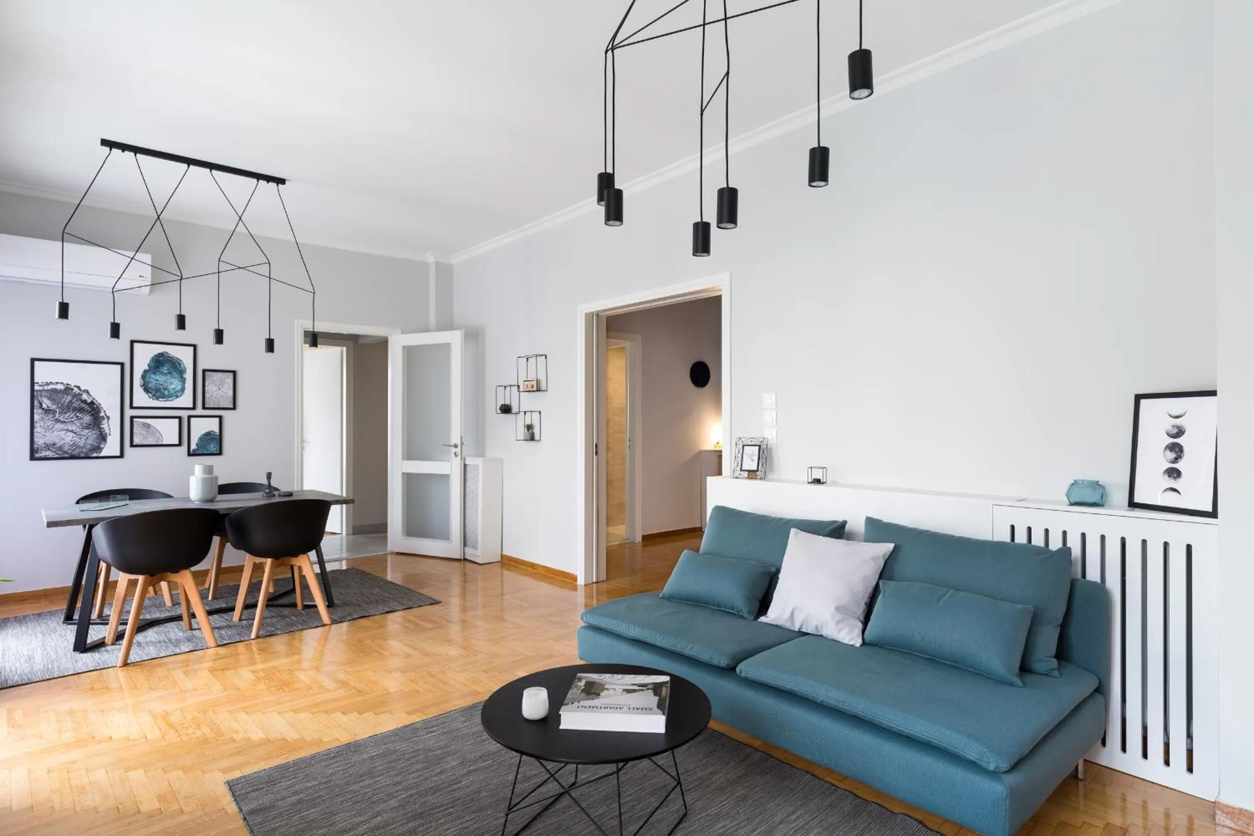 Living room in Acropolis Core Bright & Modern Apartment by UPSTREET