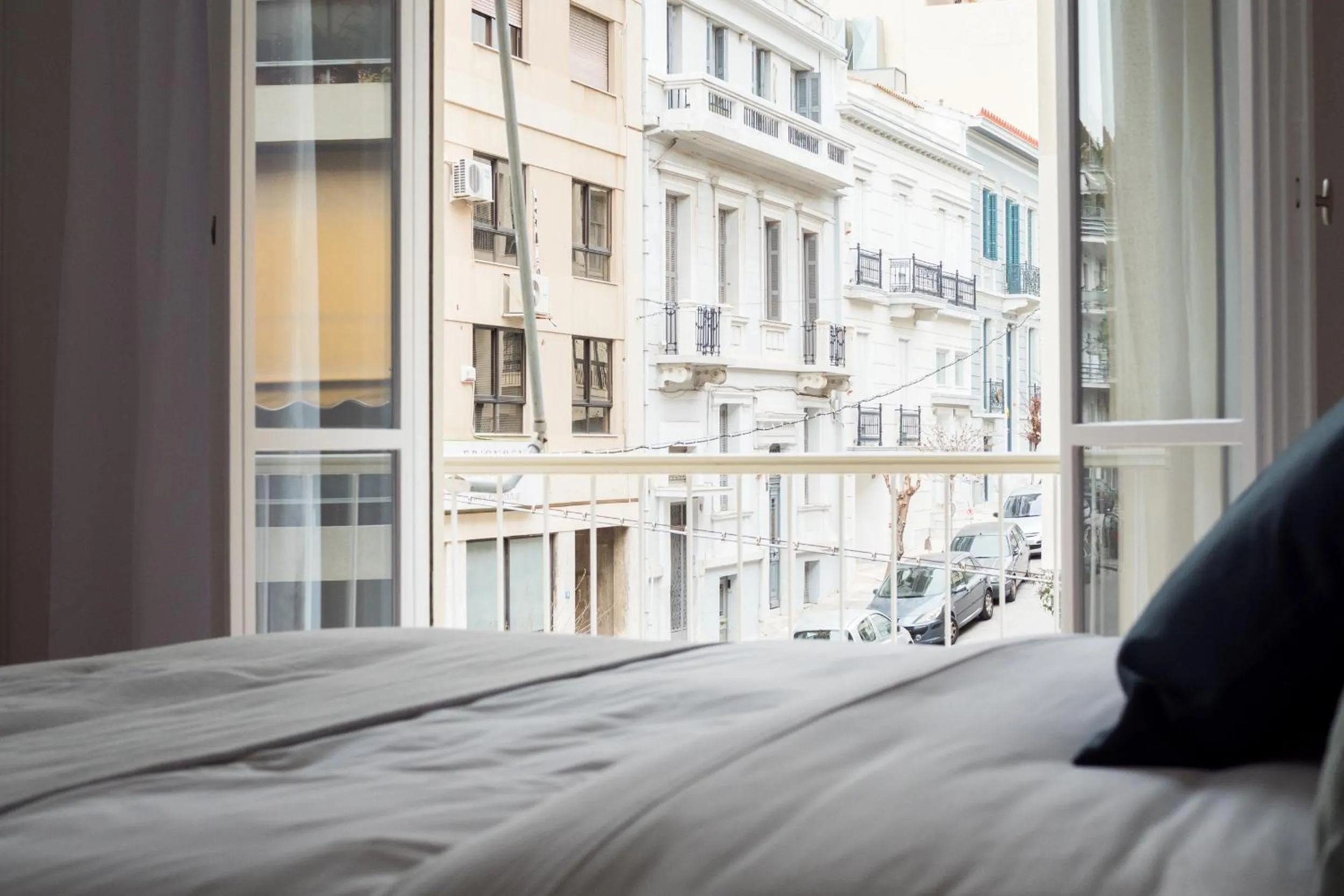 City view, Bed in Acropolis Core Bright & Modern Apartment by UPSTREET
