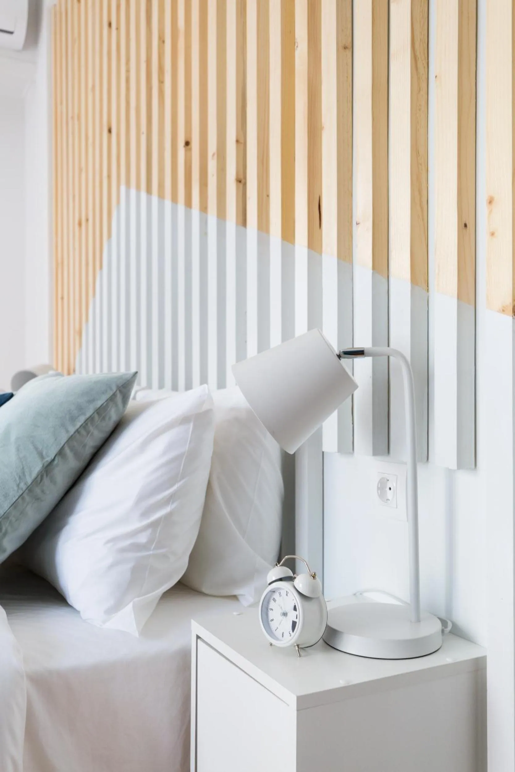 Decorative detail, Bed in Acropolis Core Bright & Modern Apartment by UPSTREET