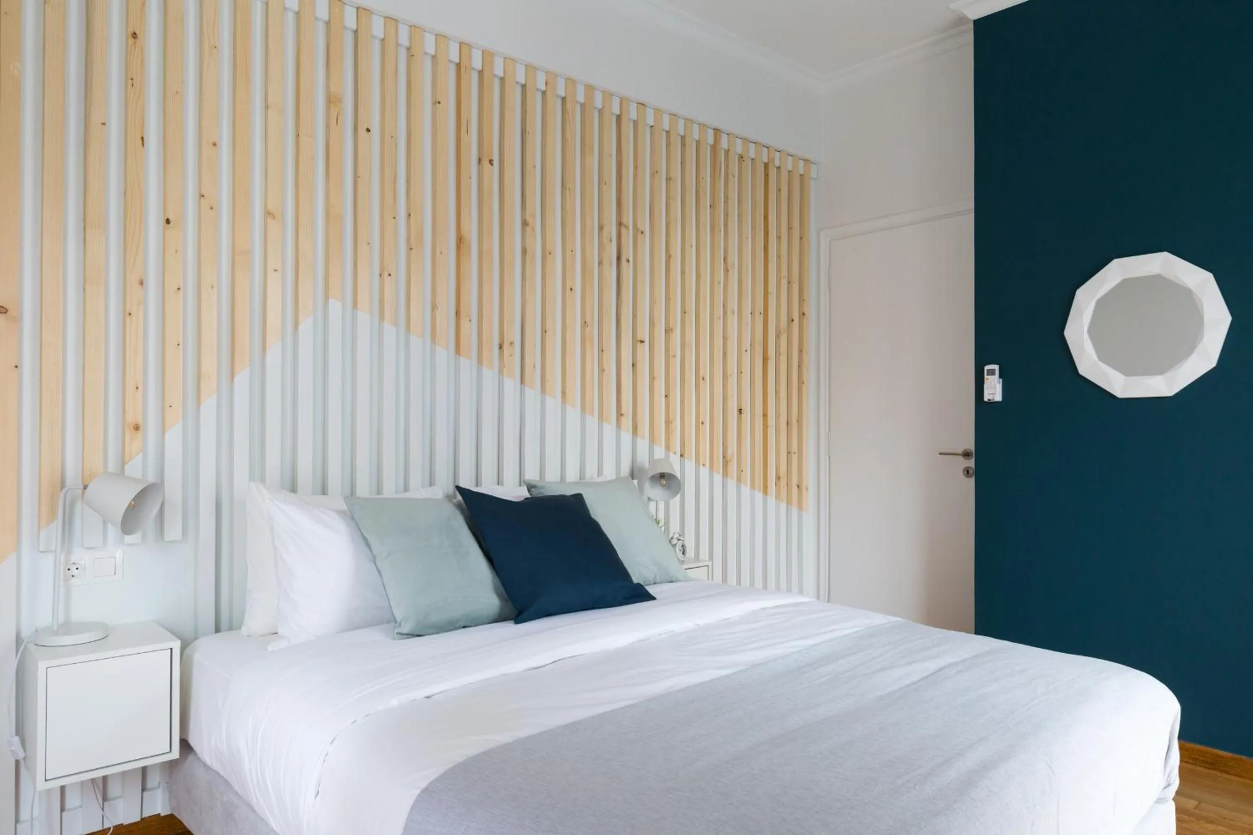 Bedroom, Bed in Acropolis Core Bright & Modern Apartment by UPSTREET
