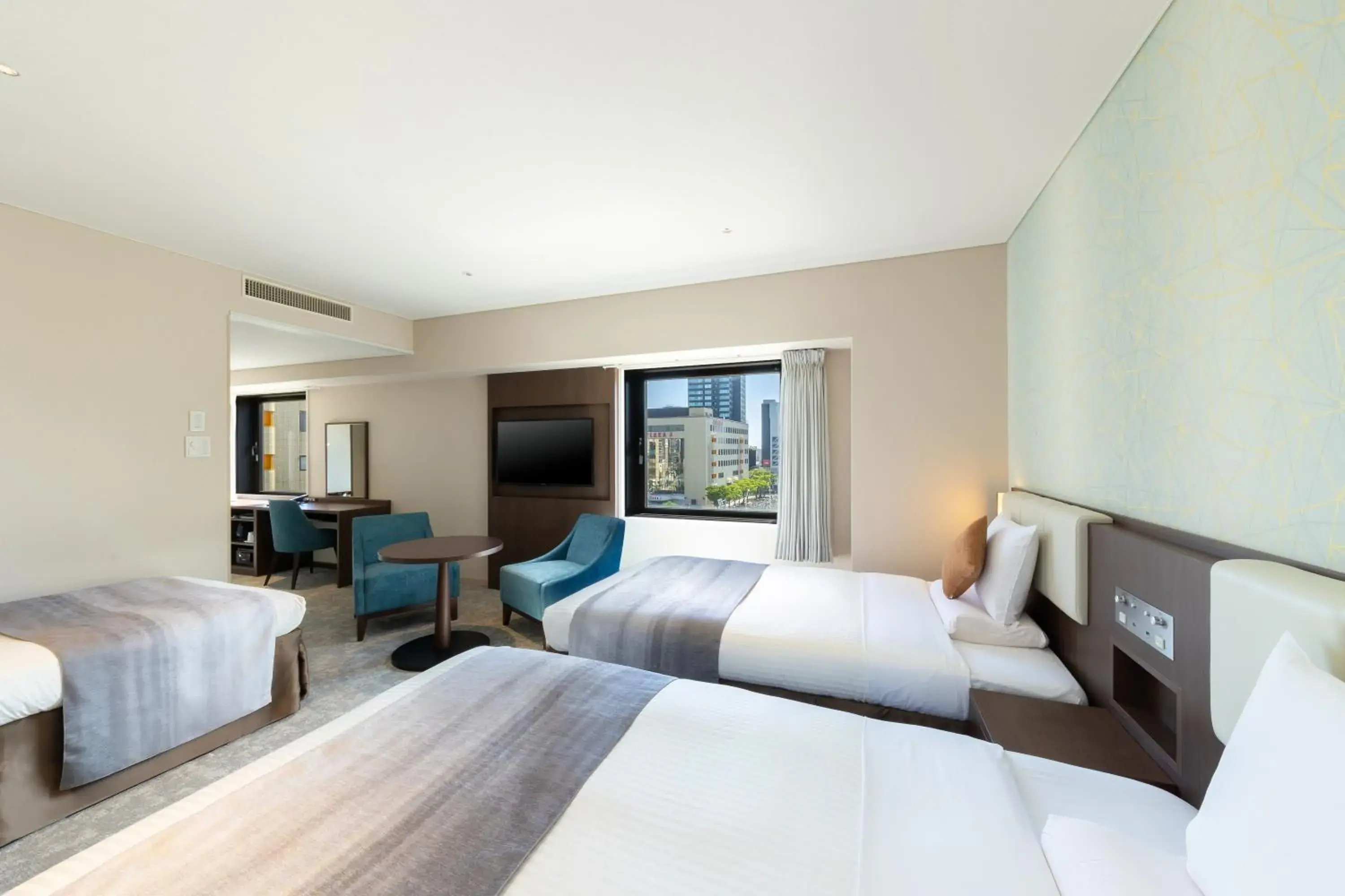 Bed in Art Hotel Niigata Station Bed in Art Hotel Niigata Station