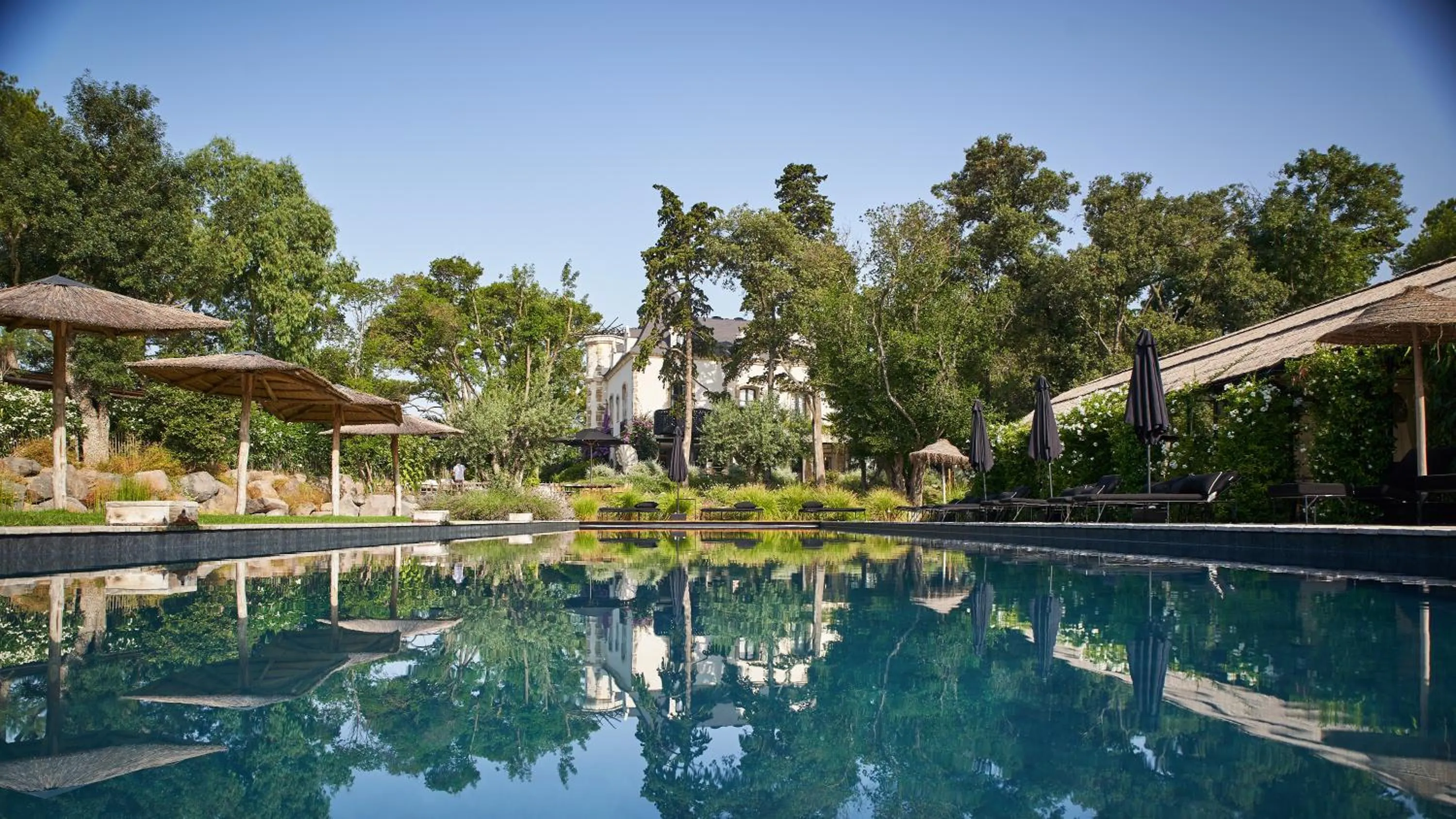 Pool view in Domaine Tarbouriech, Demeure & Spa