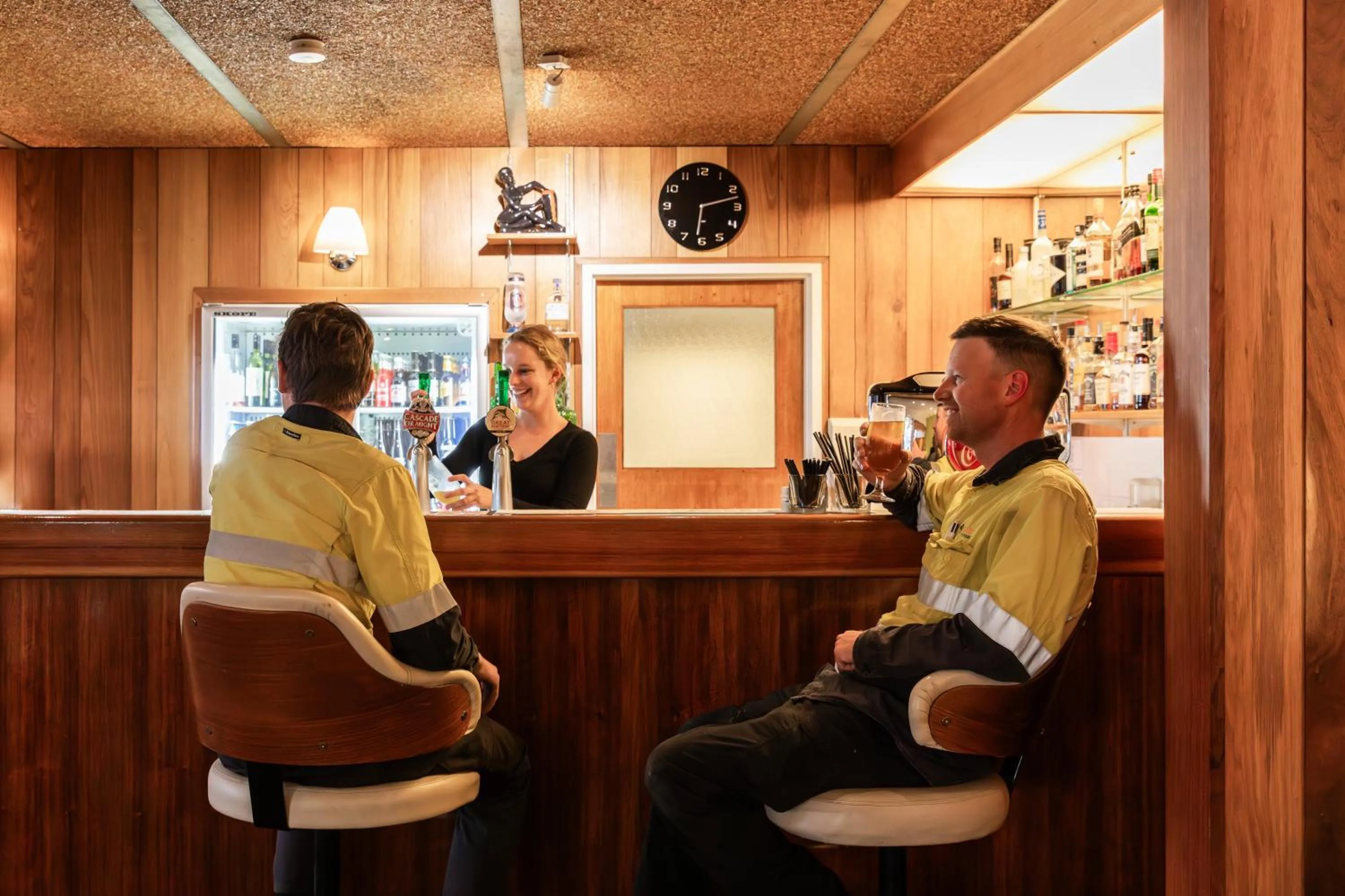 Staff in Riverfront Motel & Restaurant