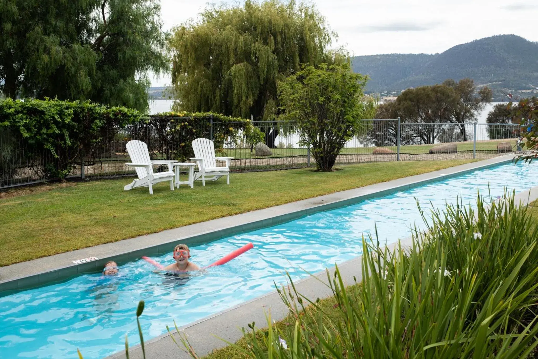 Swimming pool in Riverfront Motel & Restaurant Swimming pool in Riverfront Motel & Restaurant