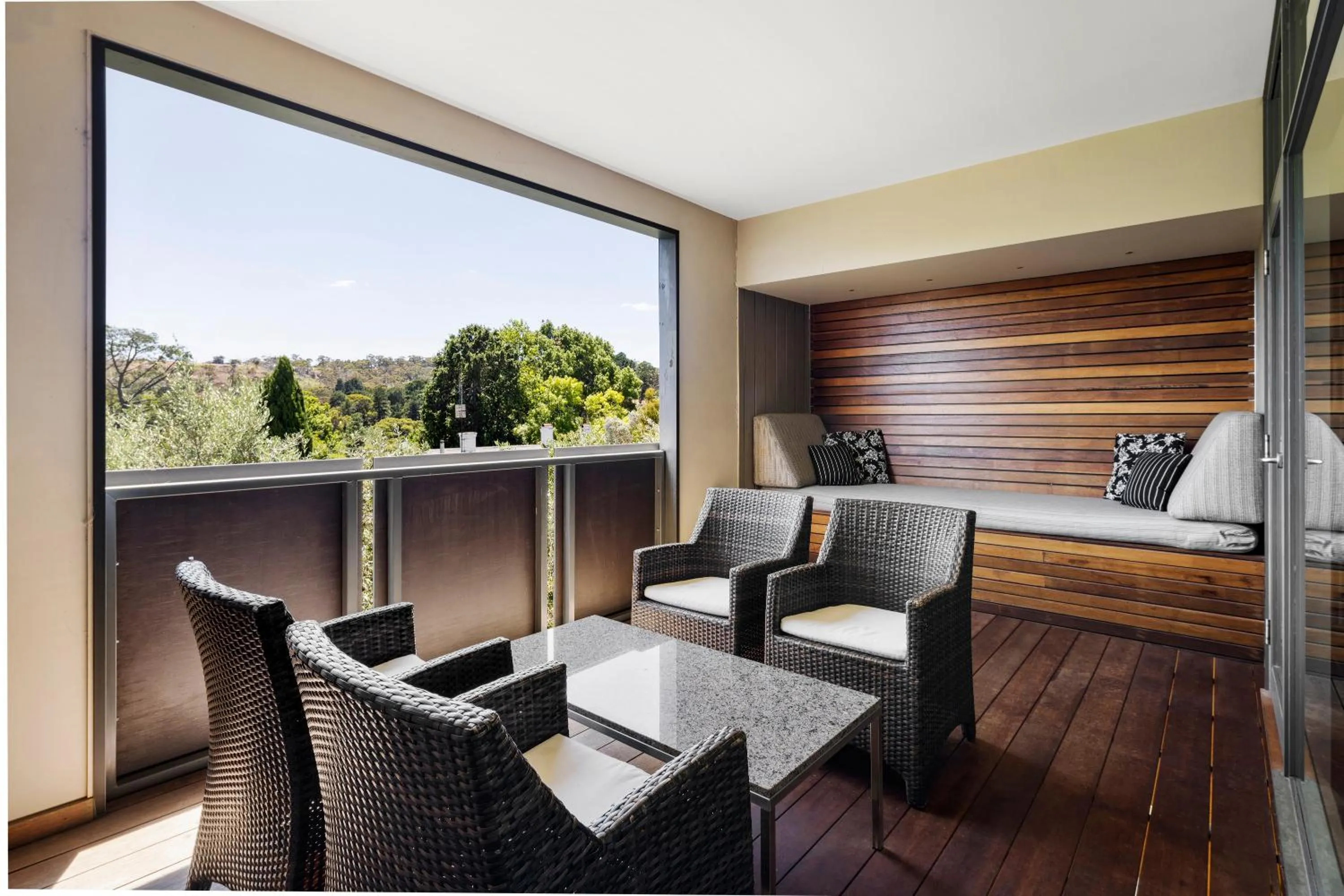 Balcony/Terrace in Mineral Springs Hotel Hepburn