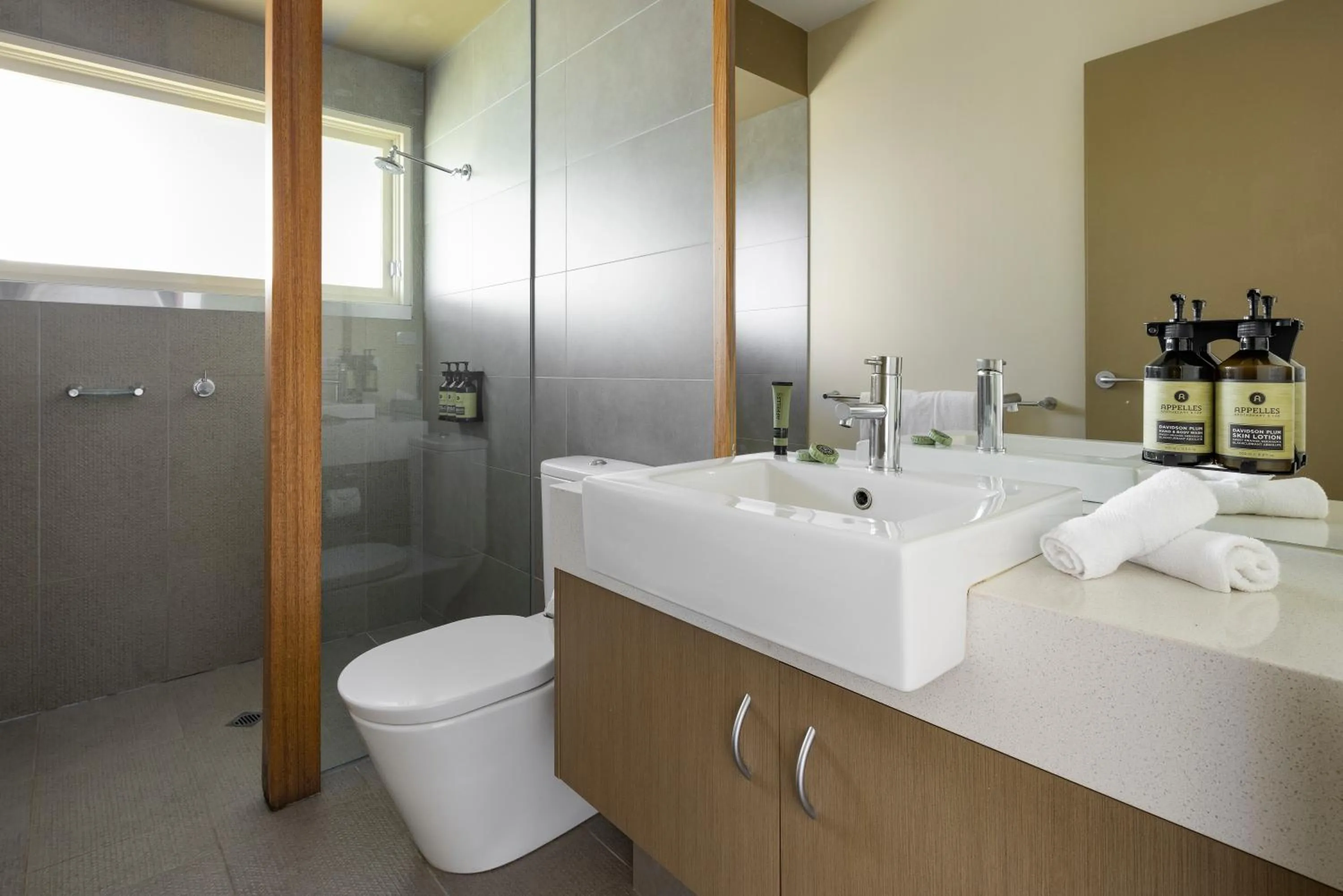 Shower in Mineral Springs Hotel Hepburn