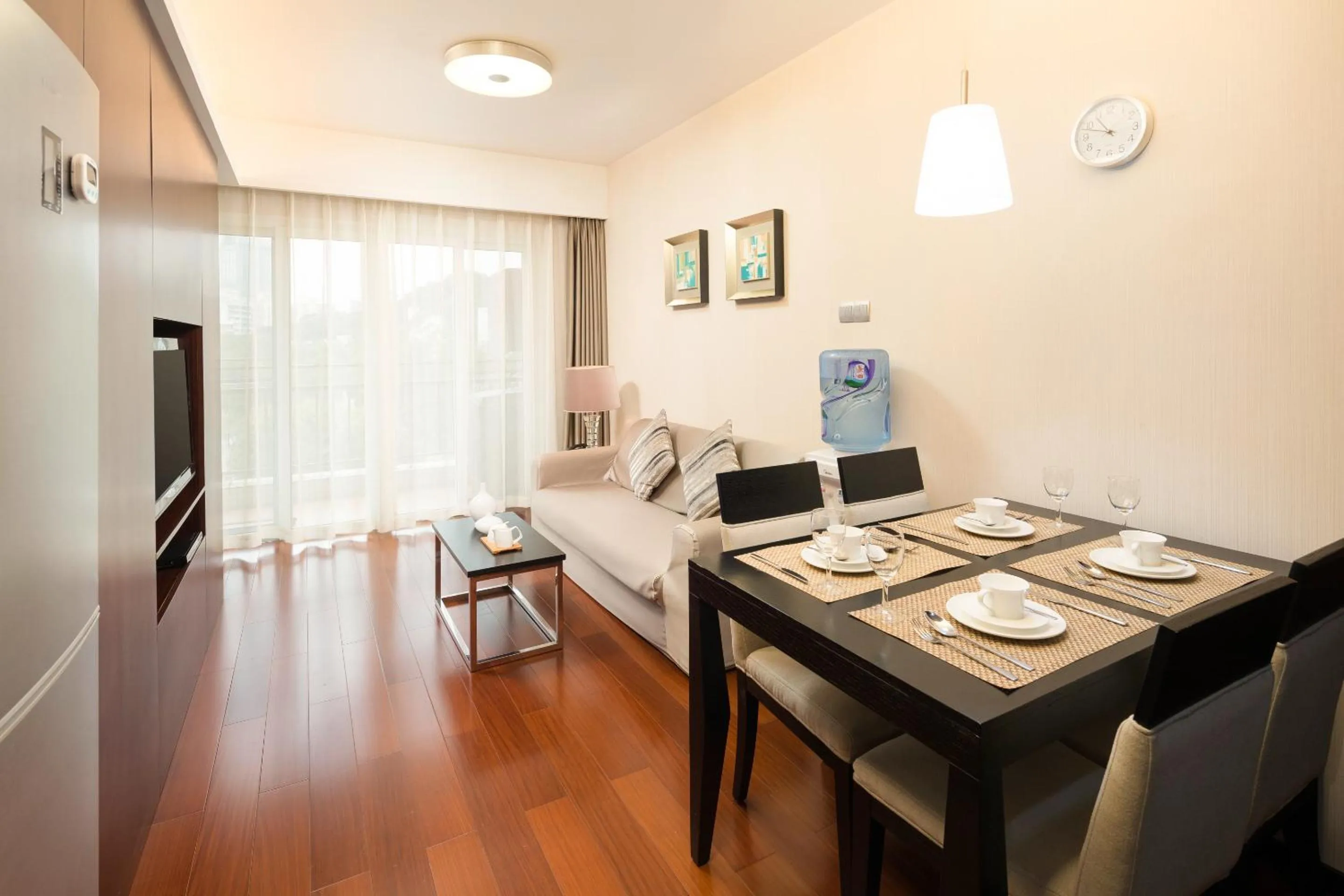 Living room in 广州友和酒店Yuwa Hotel-Free Shuttle Bus to Canton Fair Complex DuringCanton Fair Period